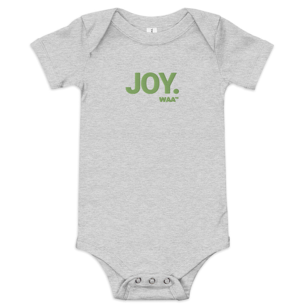 Joy Embroidered Christian Baby Onesie (Lite)
