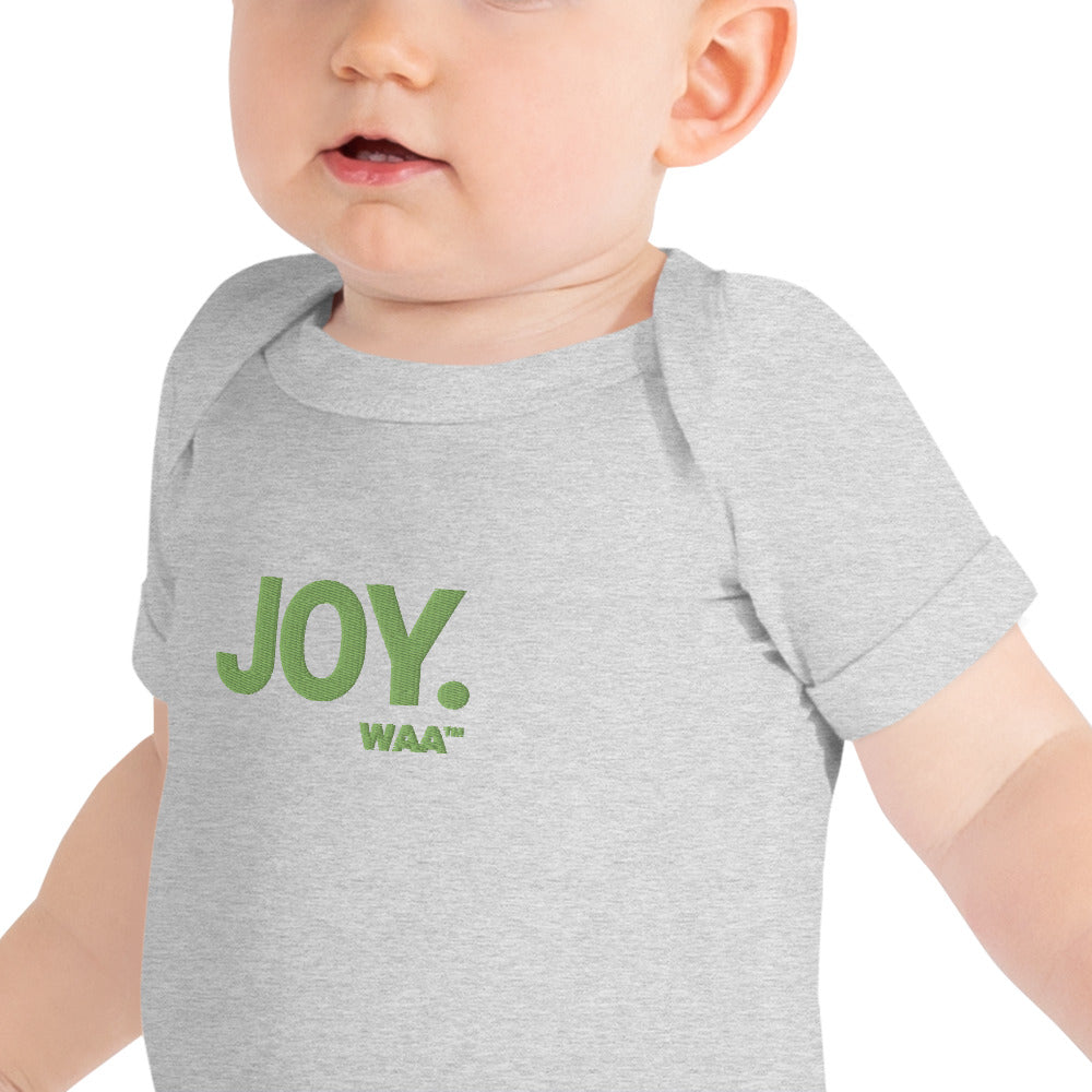 Joy Embroidered Christian Baby Onesie (Lite)