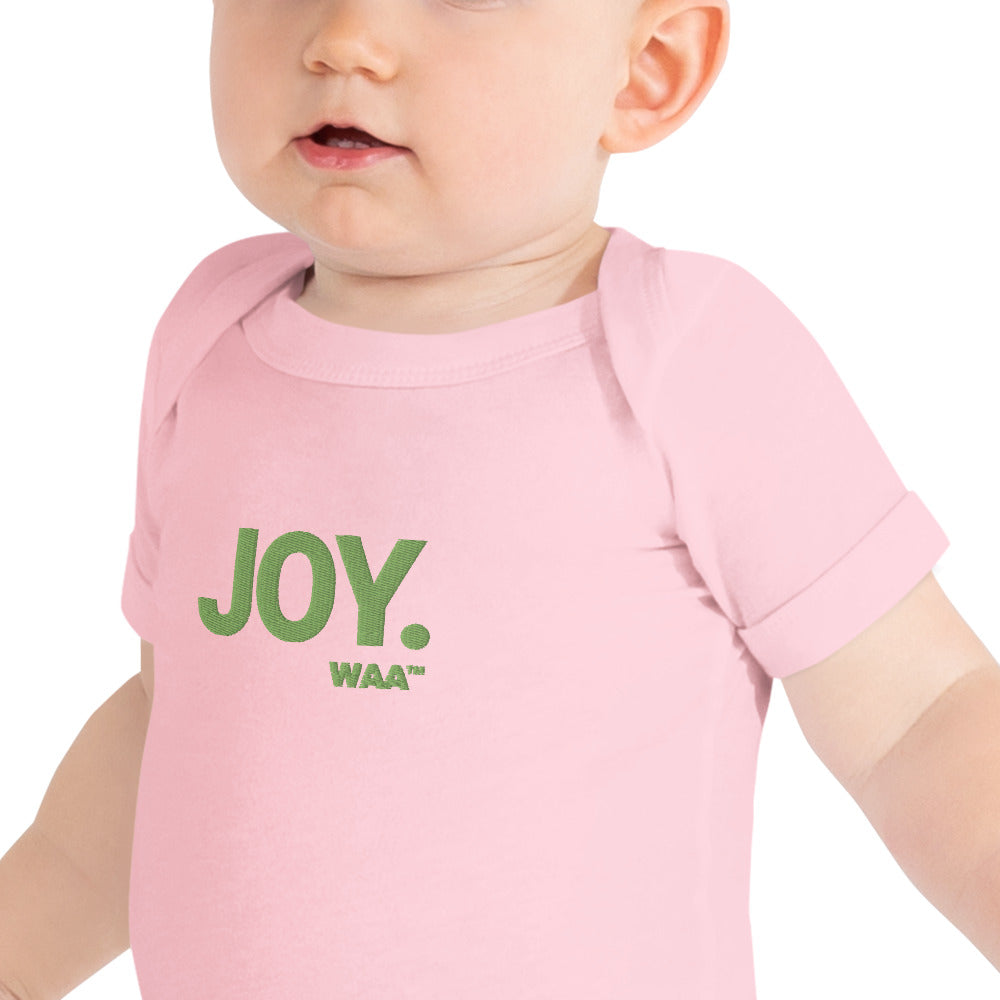 Joy Embroidered Christian Baby Onesie (Lite)