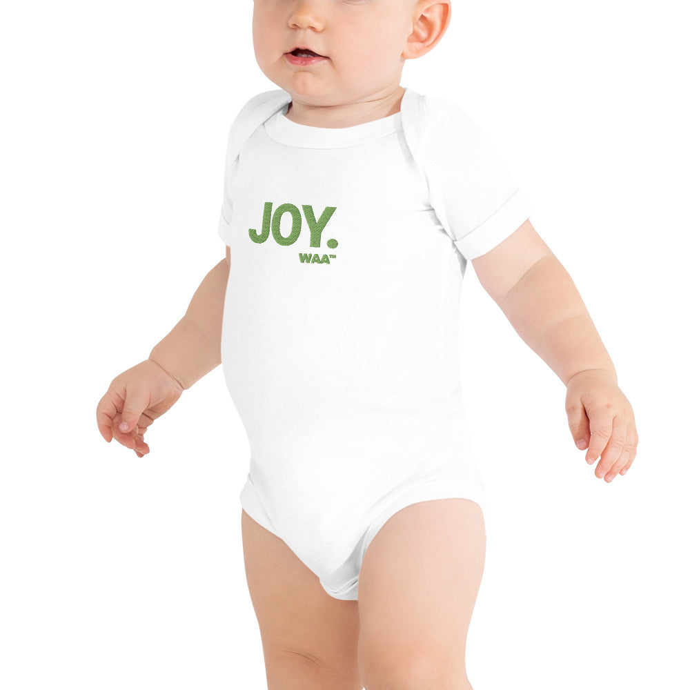 Joy Embroidered Christian Baby Onesie (Lite)