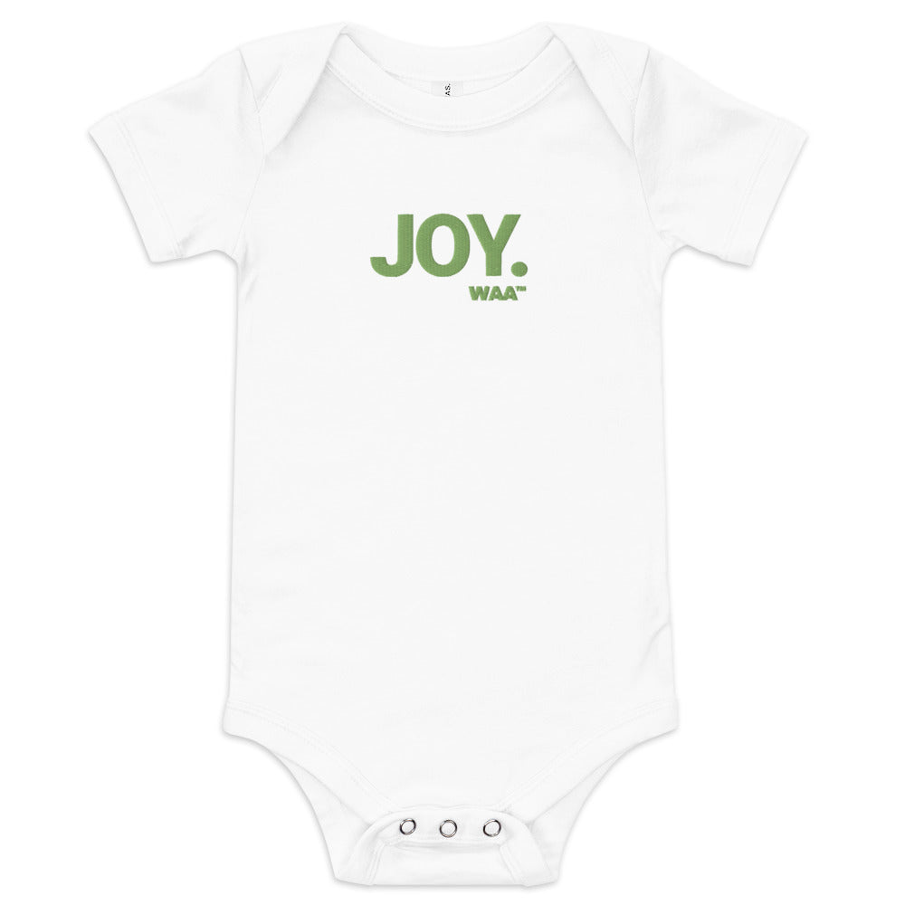 Joy Embroidered Christian Baby Onesie (Lite)