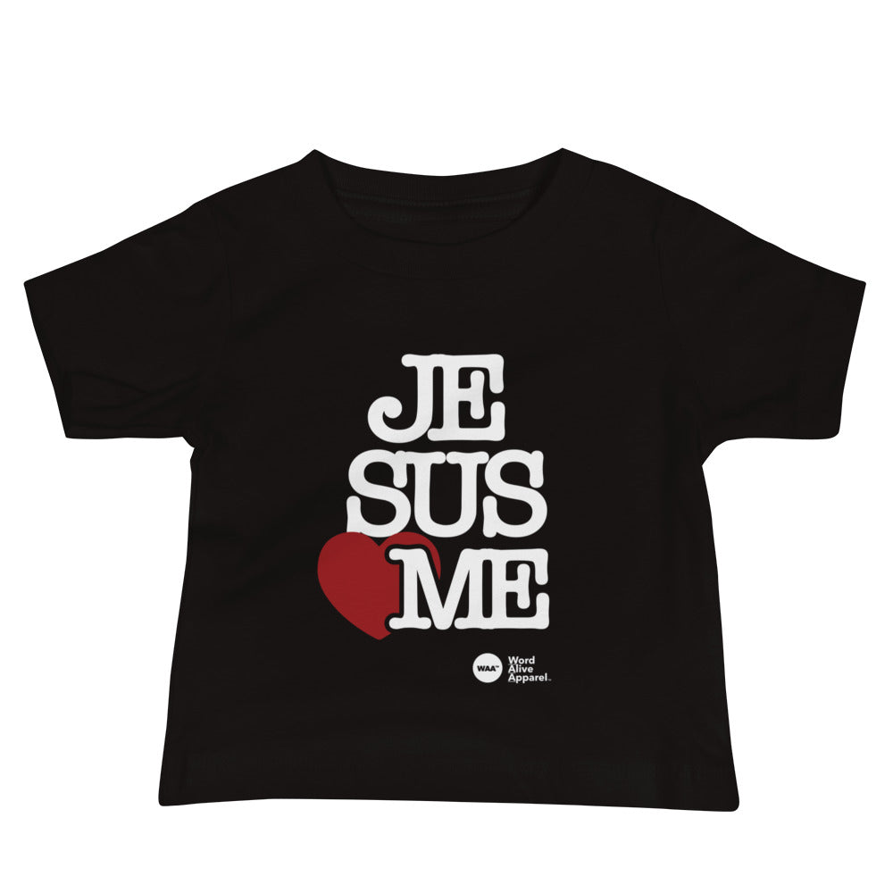 Jesus Loves Me Baby T-Shirt (Dark)