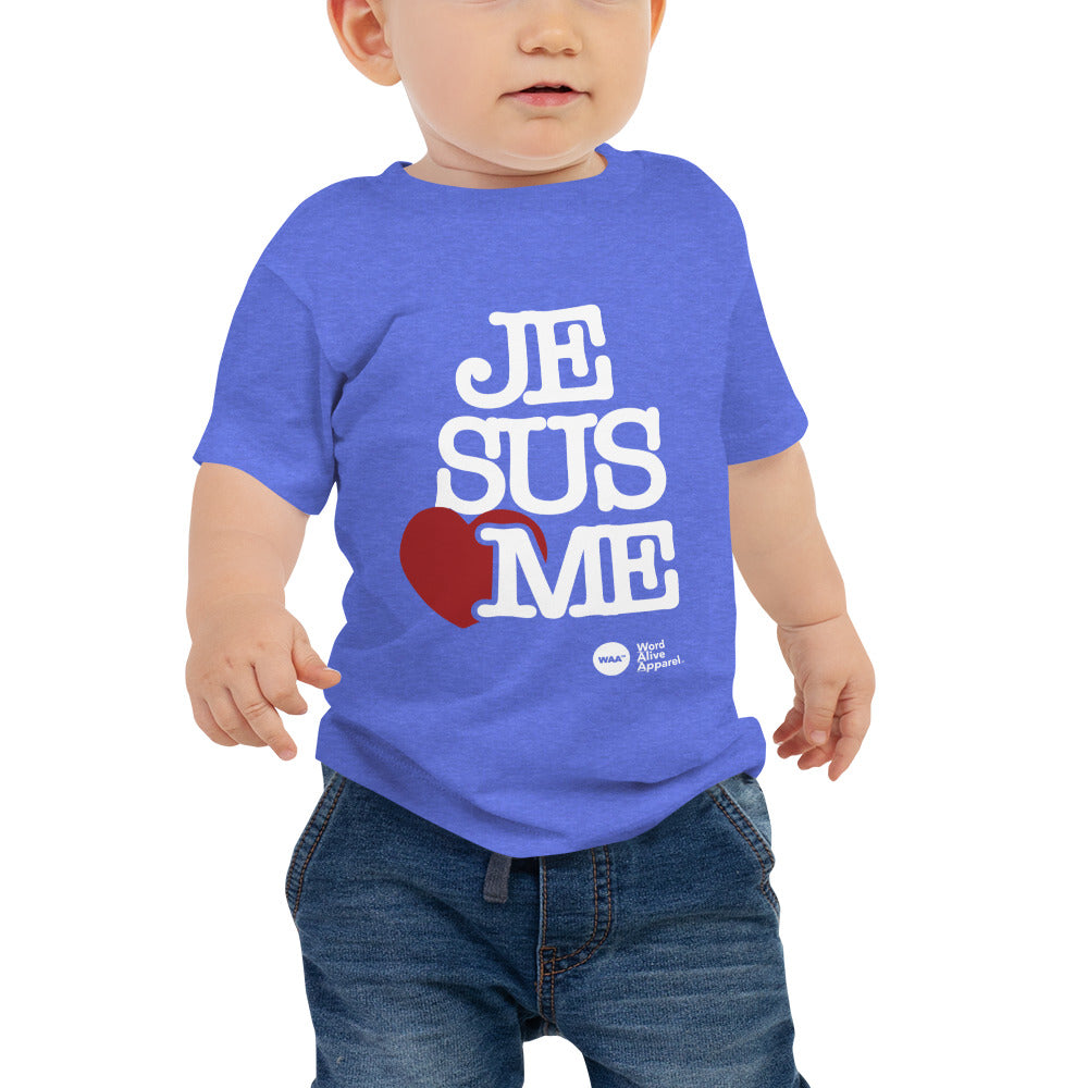Jesus Loves Me Baby T-Shirt (Dark)