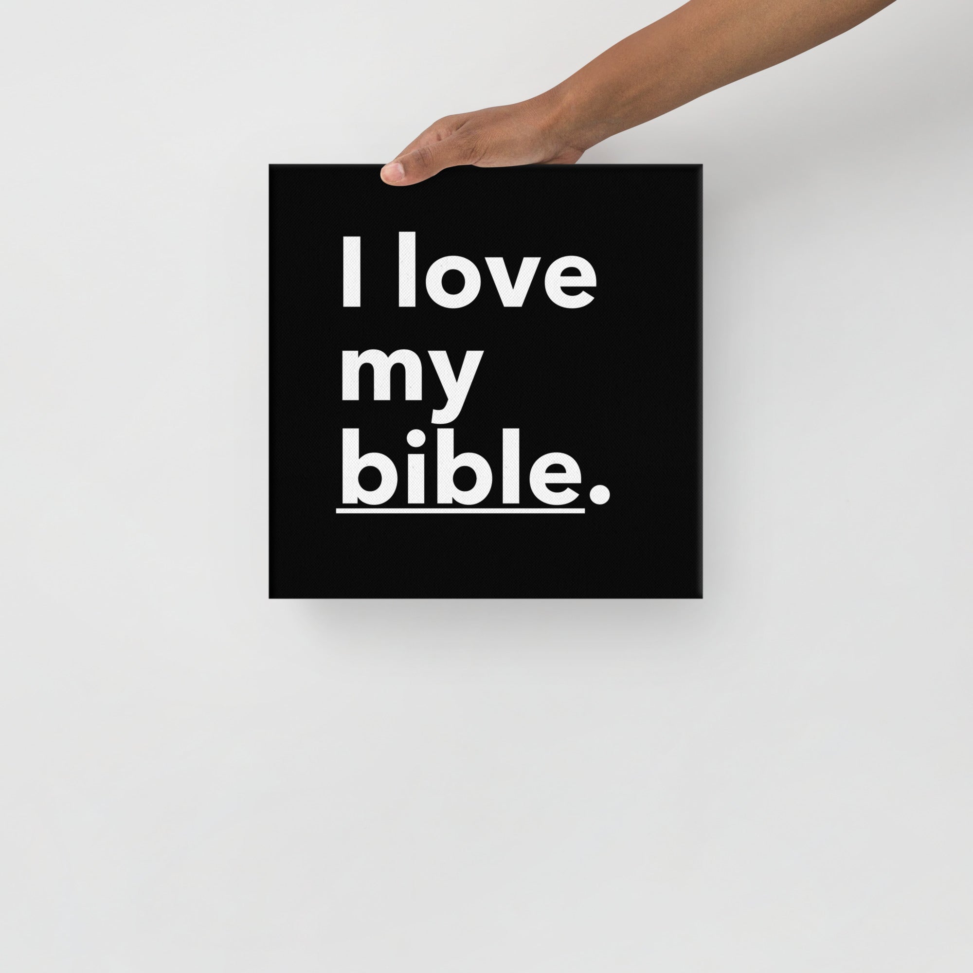 WAA™ I Love My Bible Canvas Art (Black)