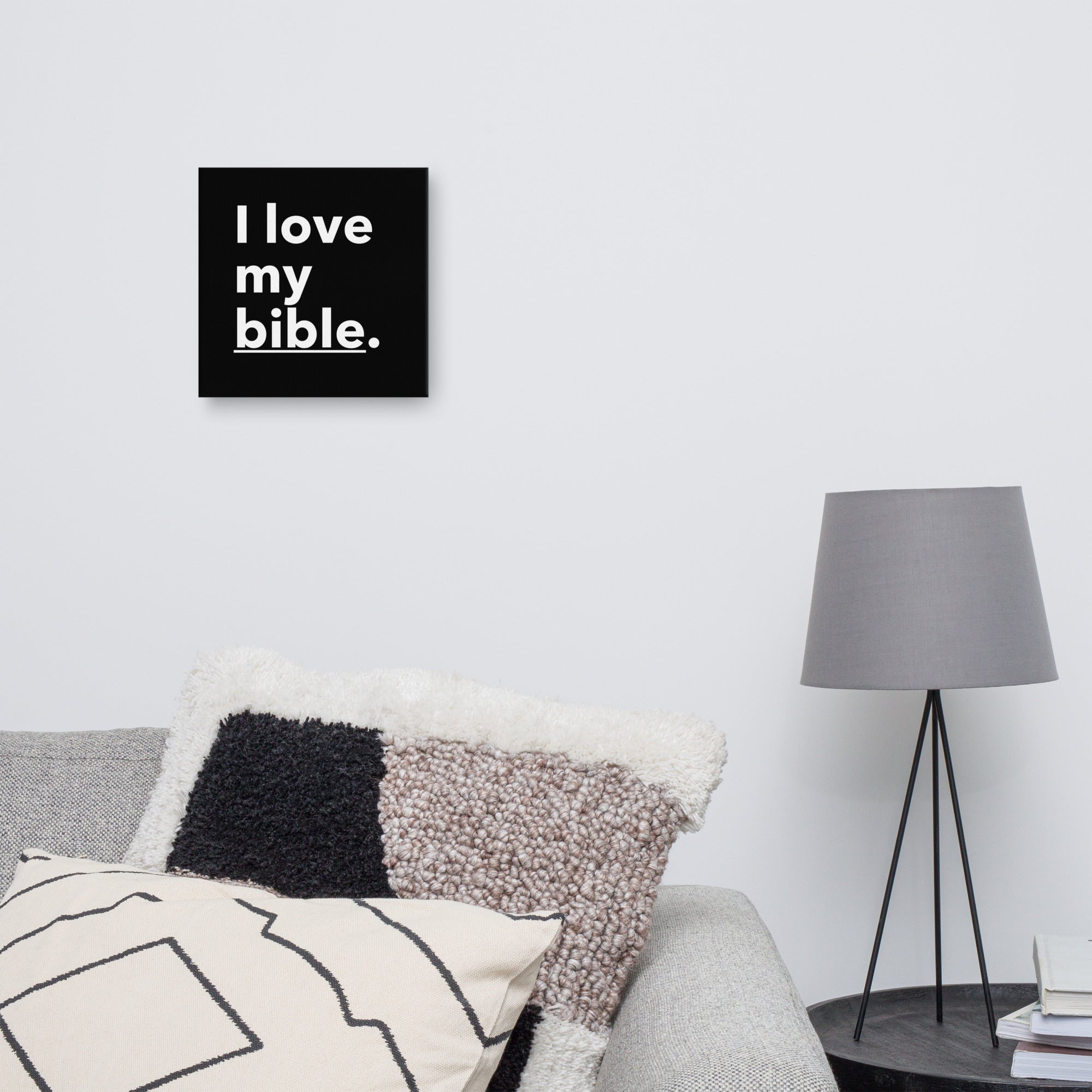 WAA™ I Love My Bible Canvas Art (Black)