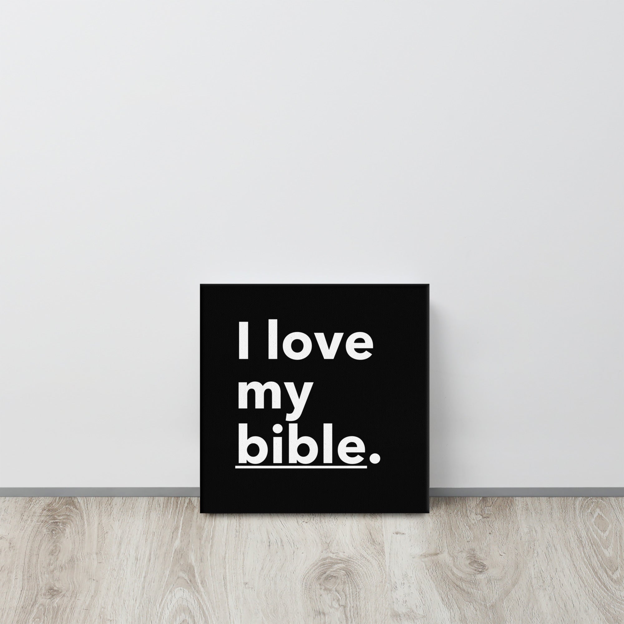 WAA™ I Love My Bible Canvas Art (Black)