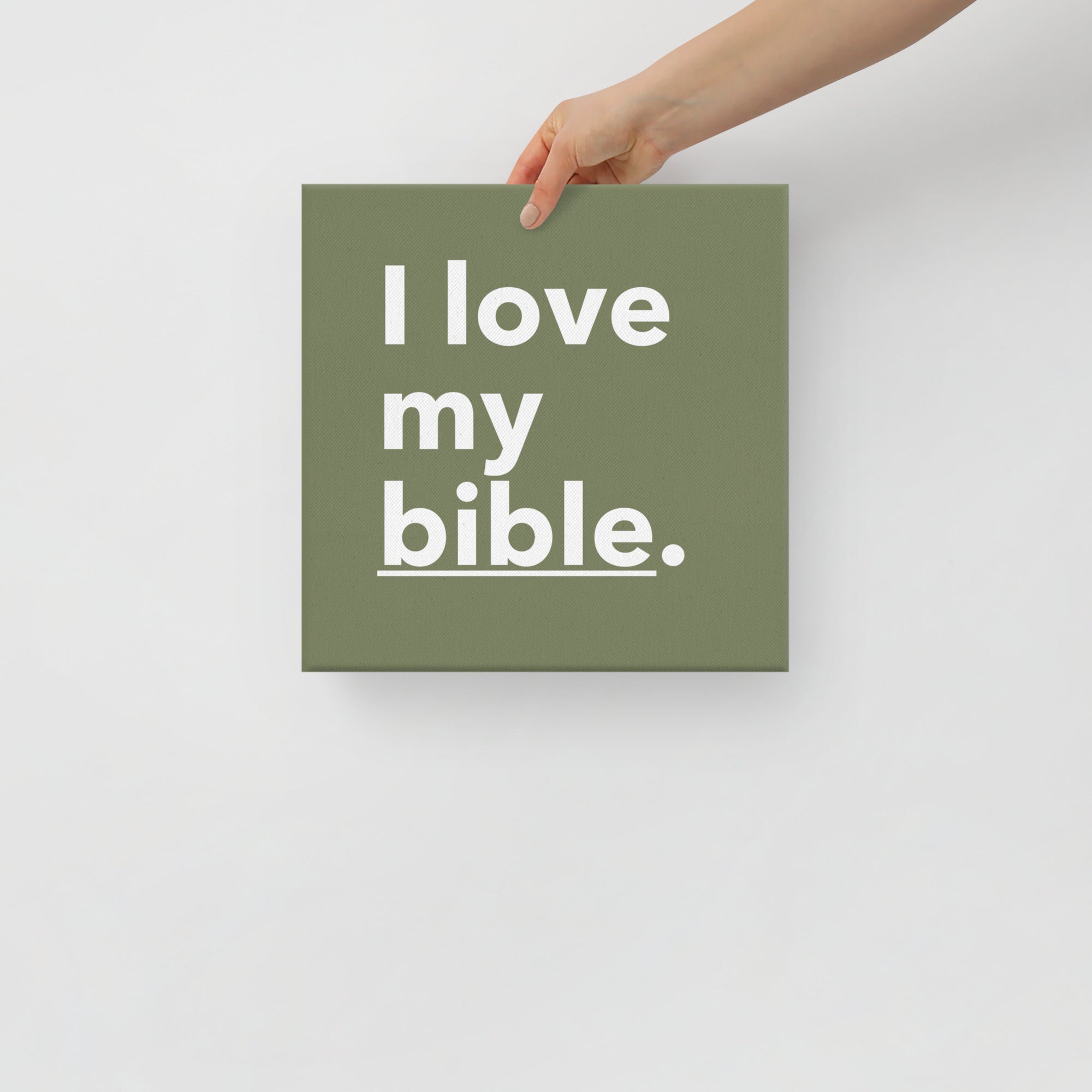 WAA™ I Love My Bible Canvas Art (Army)