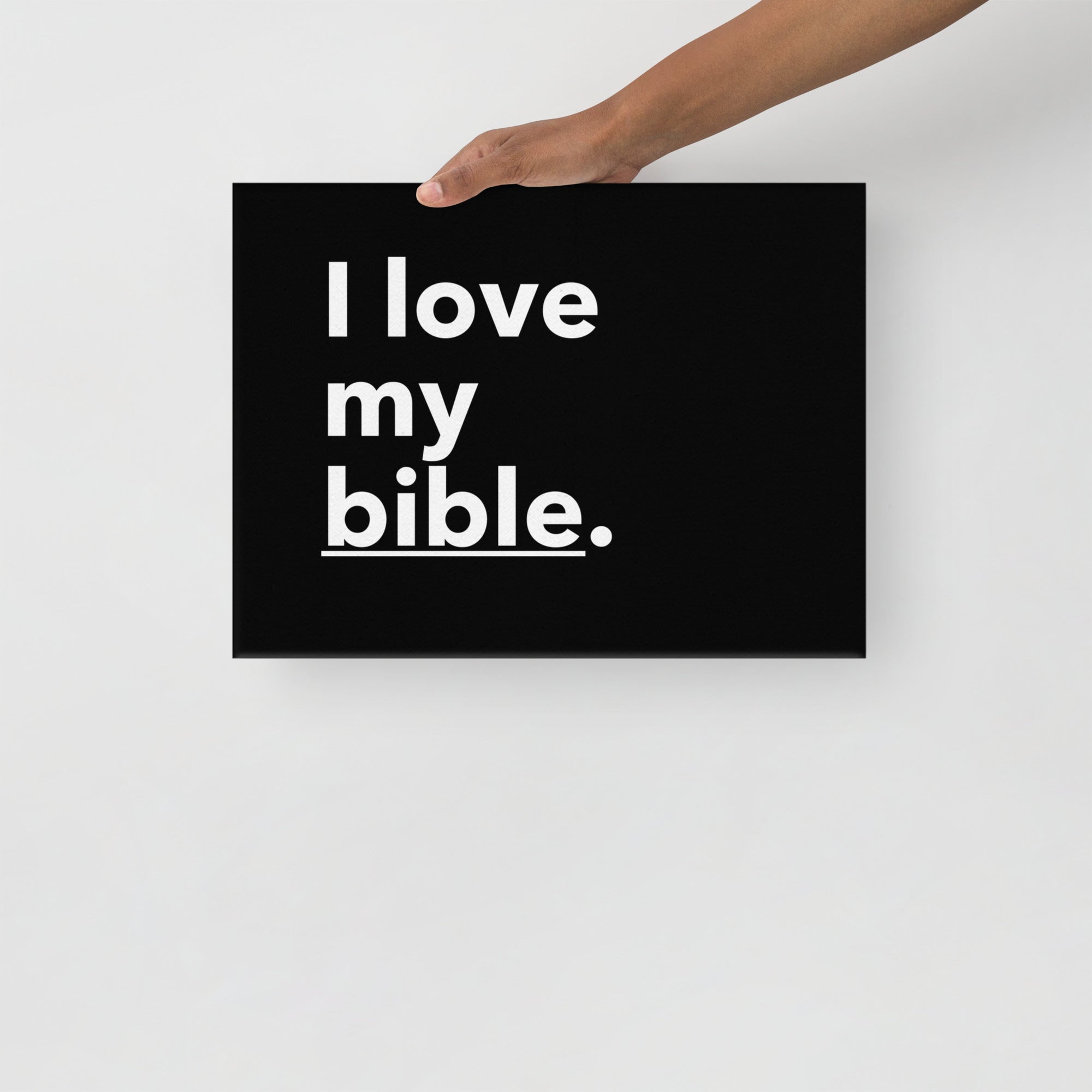 WAA™ I Love My Bible Canvas Art (Black)