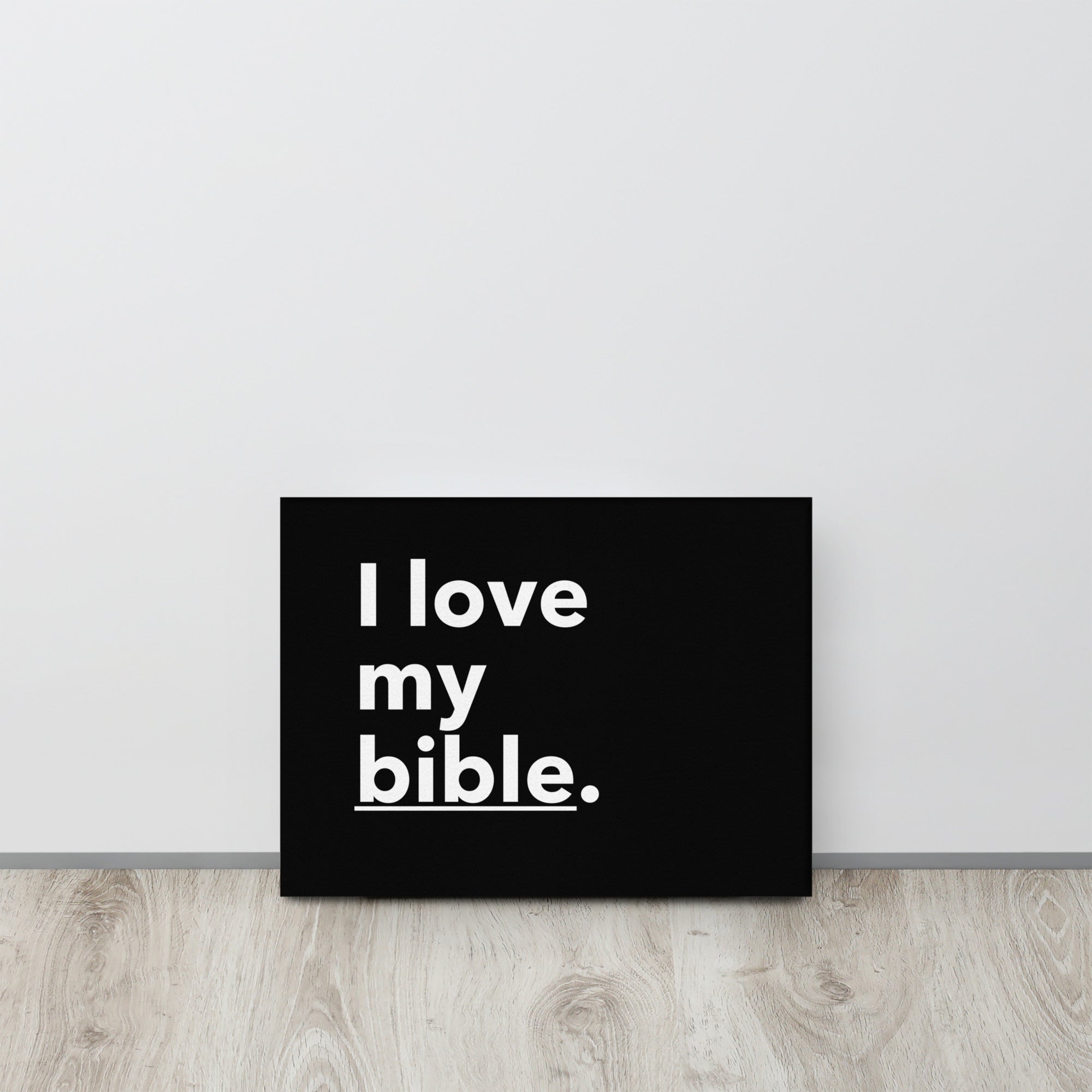 WAA™ I Love My Bible Canvas Art (Black)