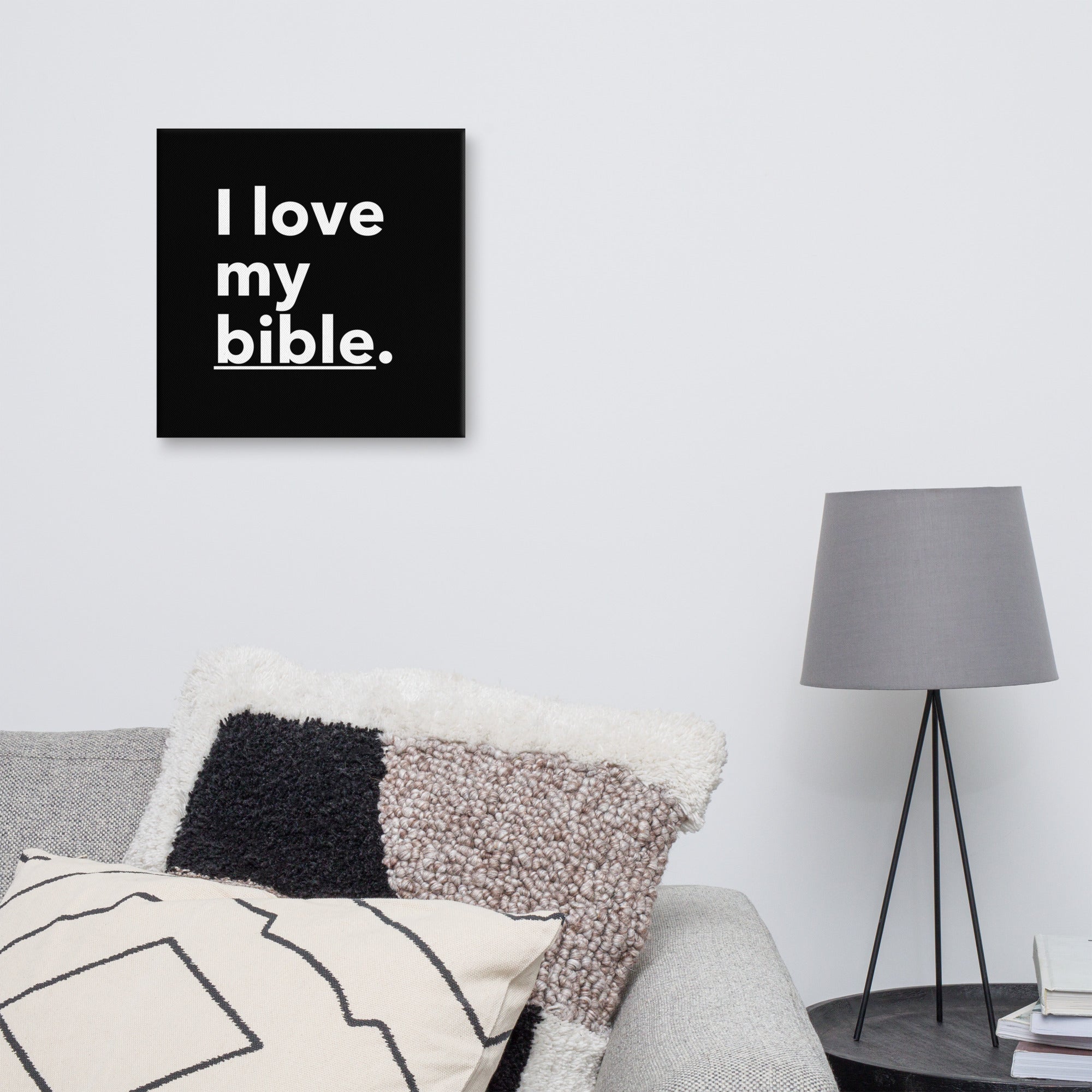 WAA™ I Love My Bible Canvas Art (Black)