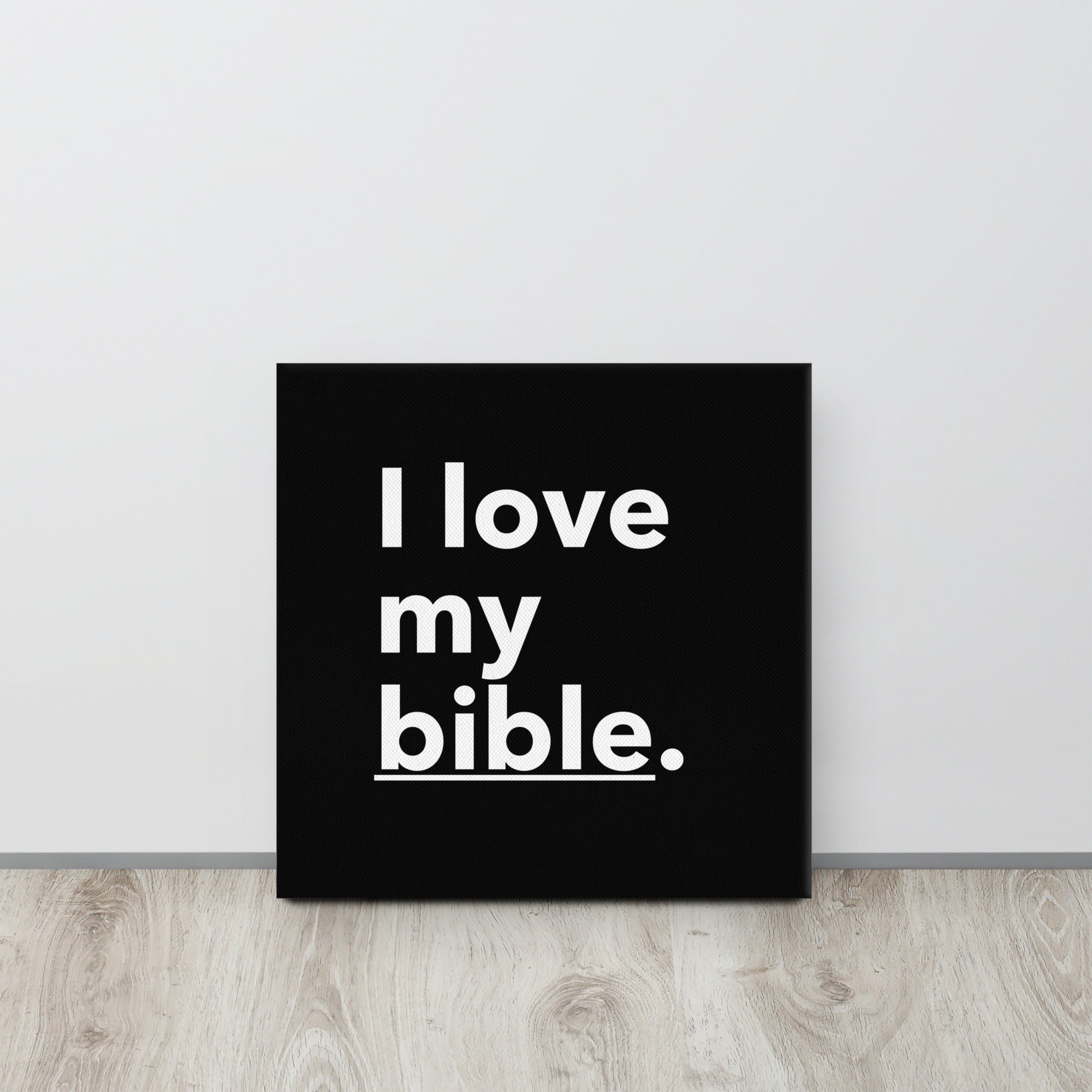 WAA™ I Love My Bible Canvas Art (Black)