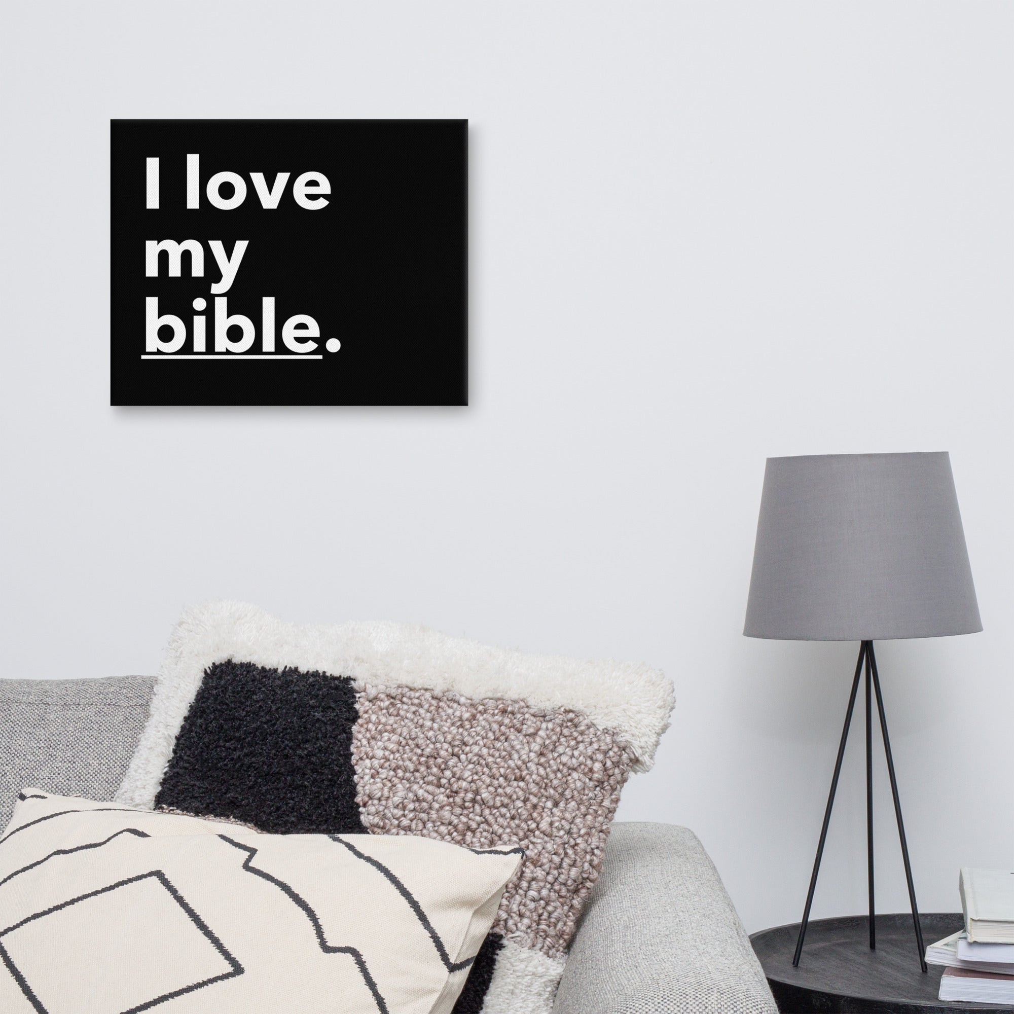 WAA™ I Love My Bible Canvas Art (Black)