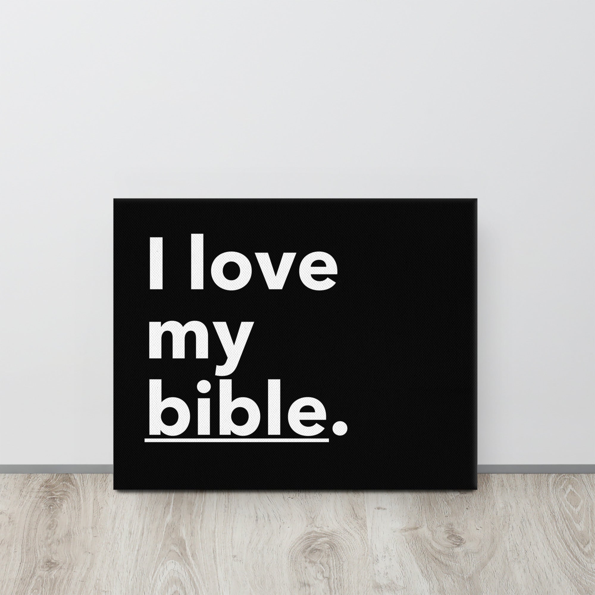 WAA™ I Love My Bible Canvas Art (Black)