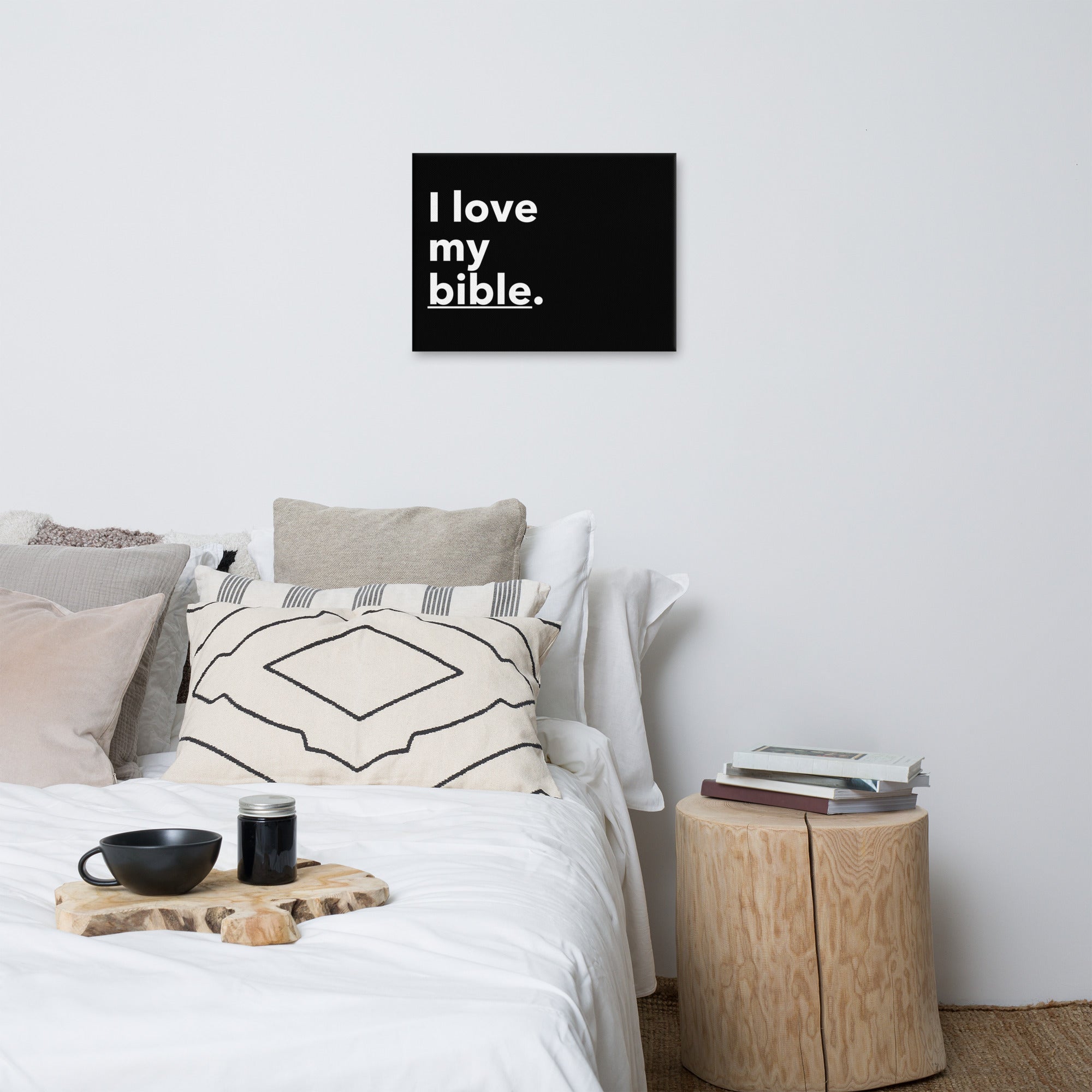 WAA™ I Love My Bible Canvas Art (Black)