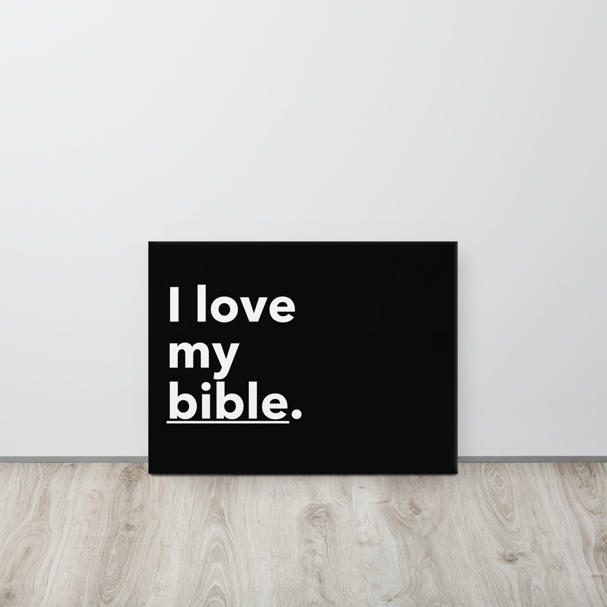 WAA™ I Love My Bible Canvas Art (Black)