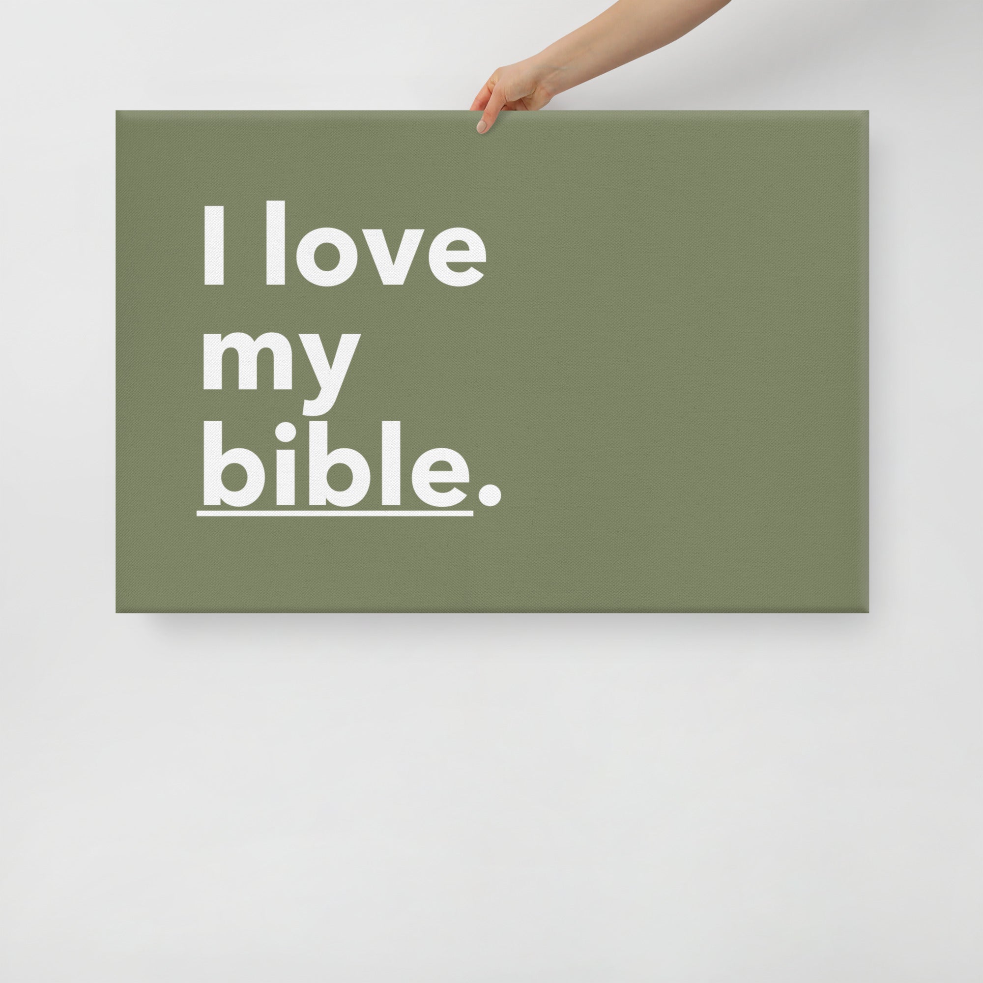 WAA™ I Love My Bible Canvas Art (Army)