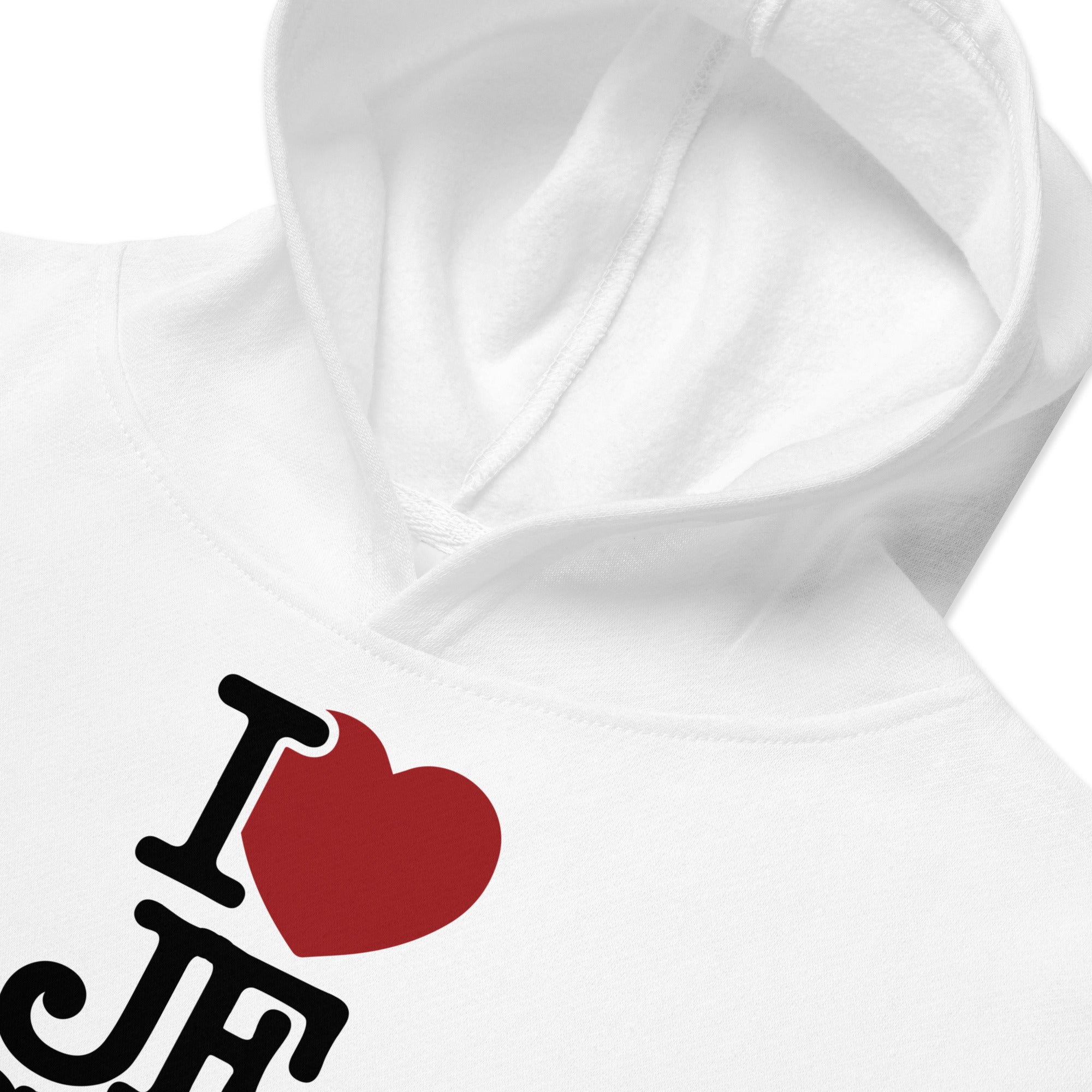 I Love Jesus Kids Unisiex Fleece Hoodie