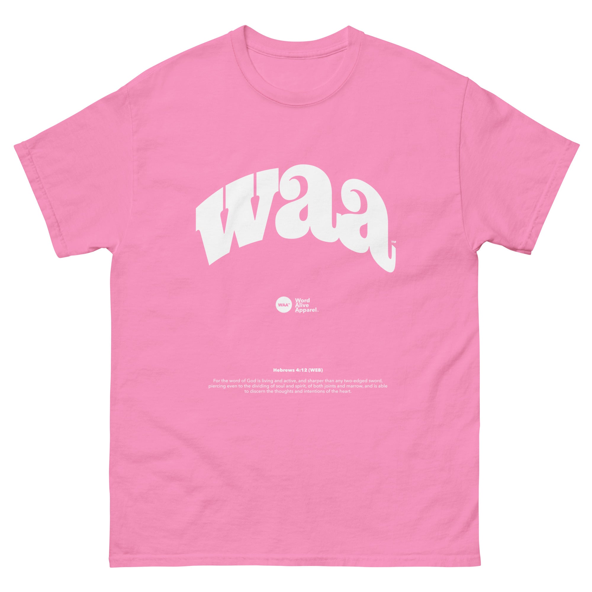 WAA™ Original Brand White Ink Unisex Tee