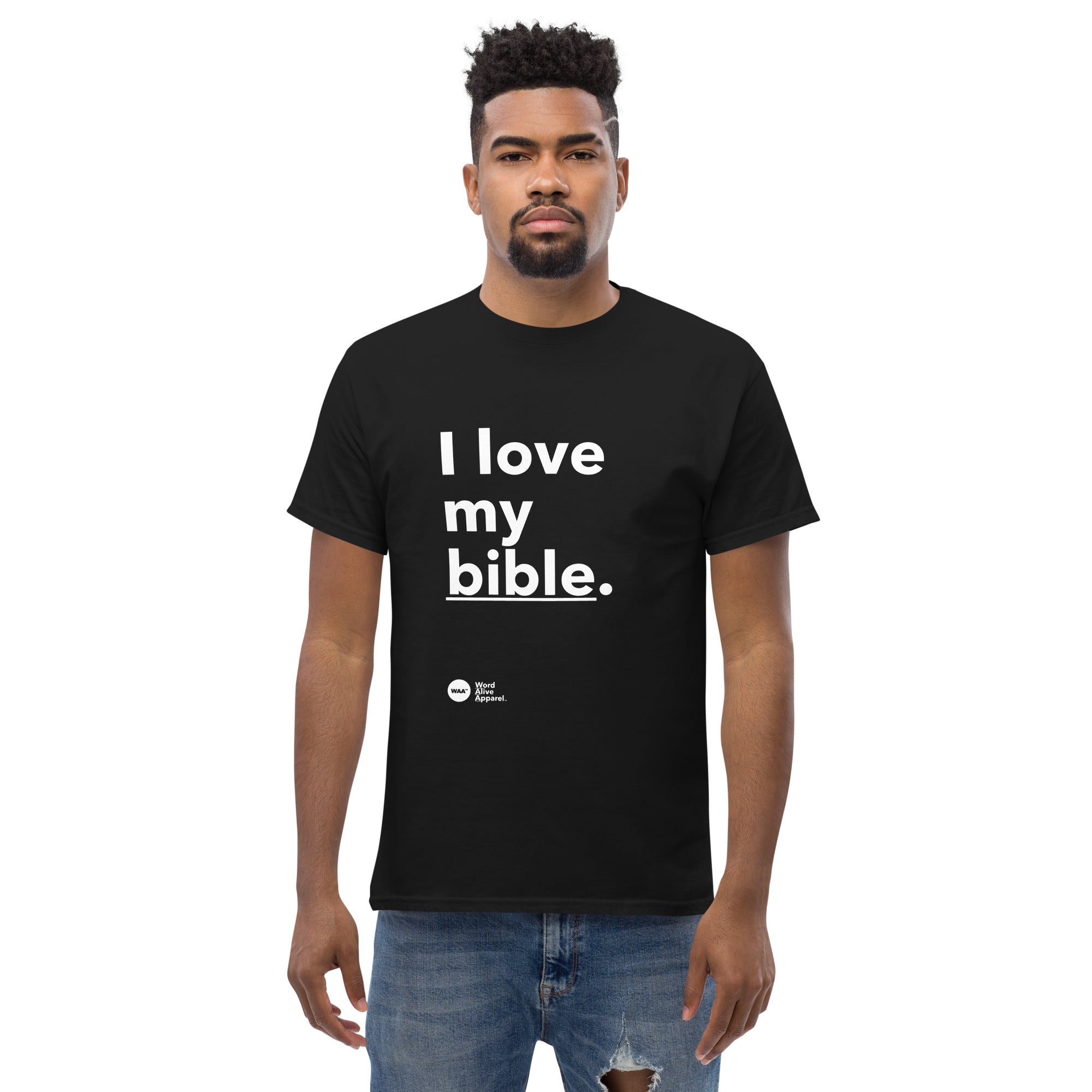 I Love My Bible Christian Tee (Dark)
