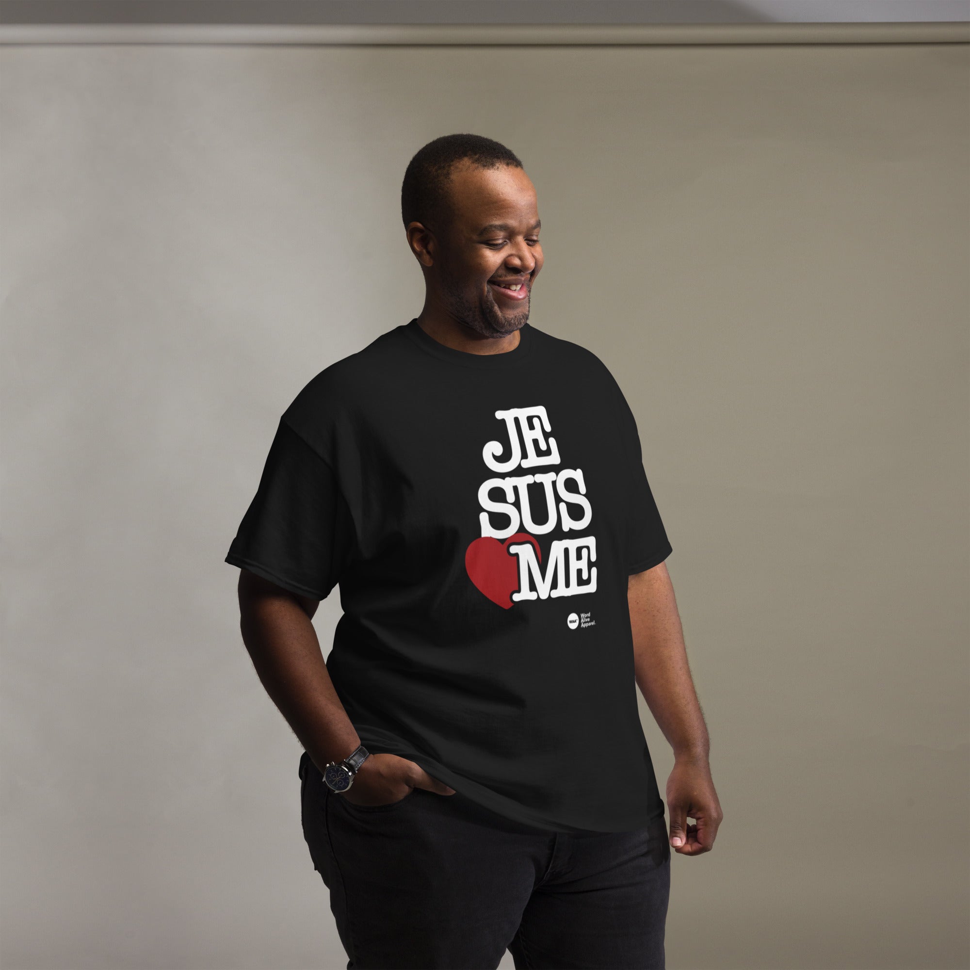 Jesus Loves Me Christian T-Shirt (Dark)