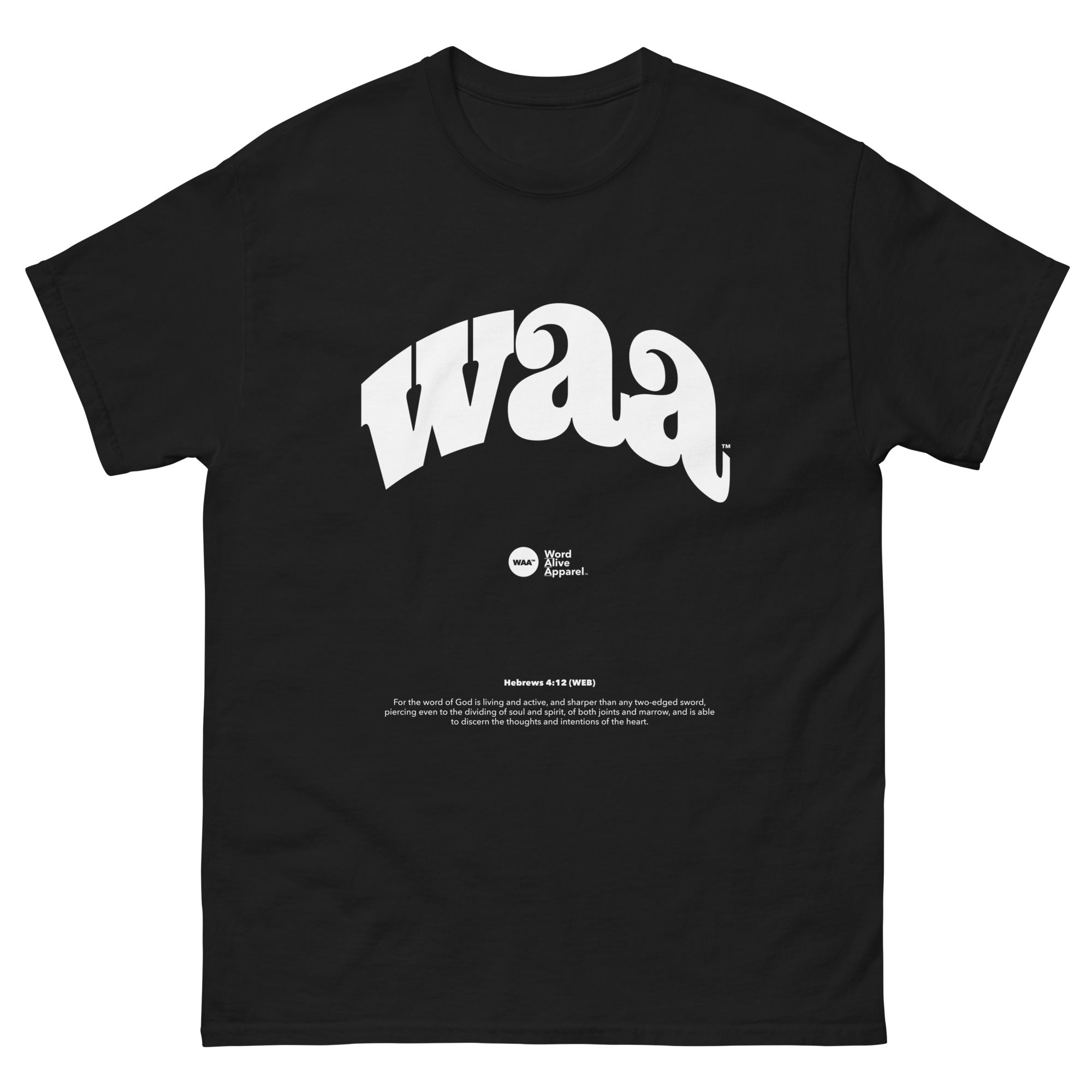WAA™ Original Brand White Ink Unisex Tee