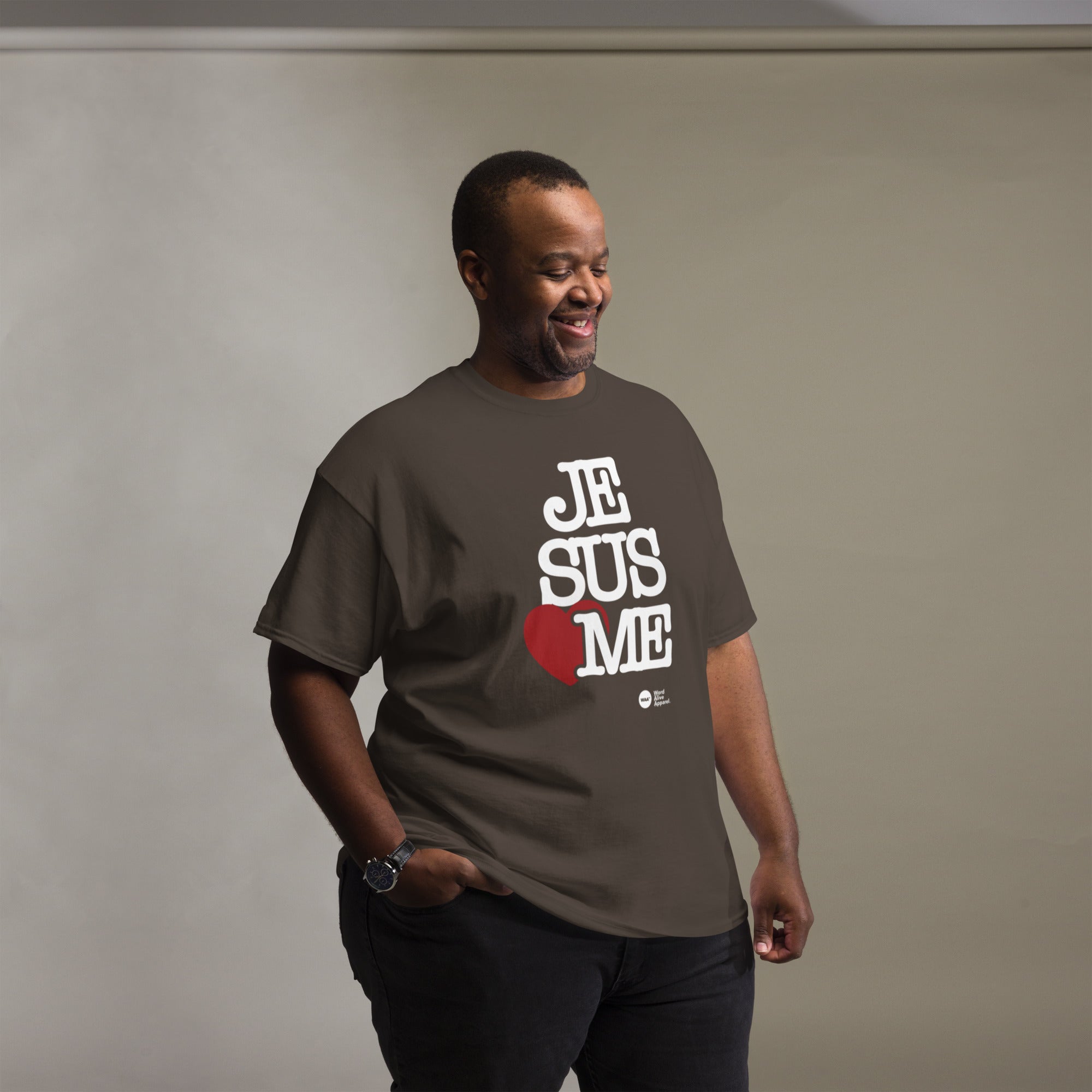 Jesus Loves Me Christian T-Shirt (Dark)