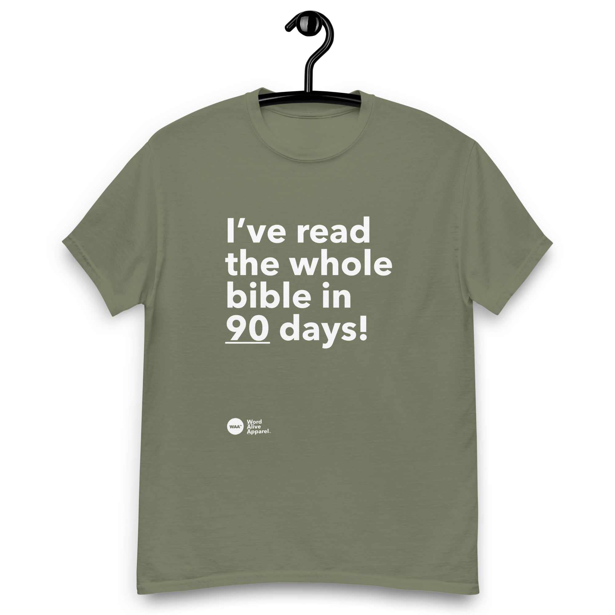 I Read the Bible in 90 Days Tee (Dark)
