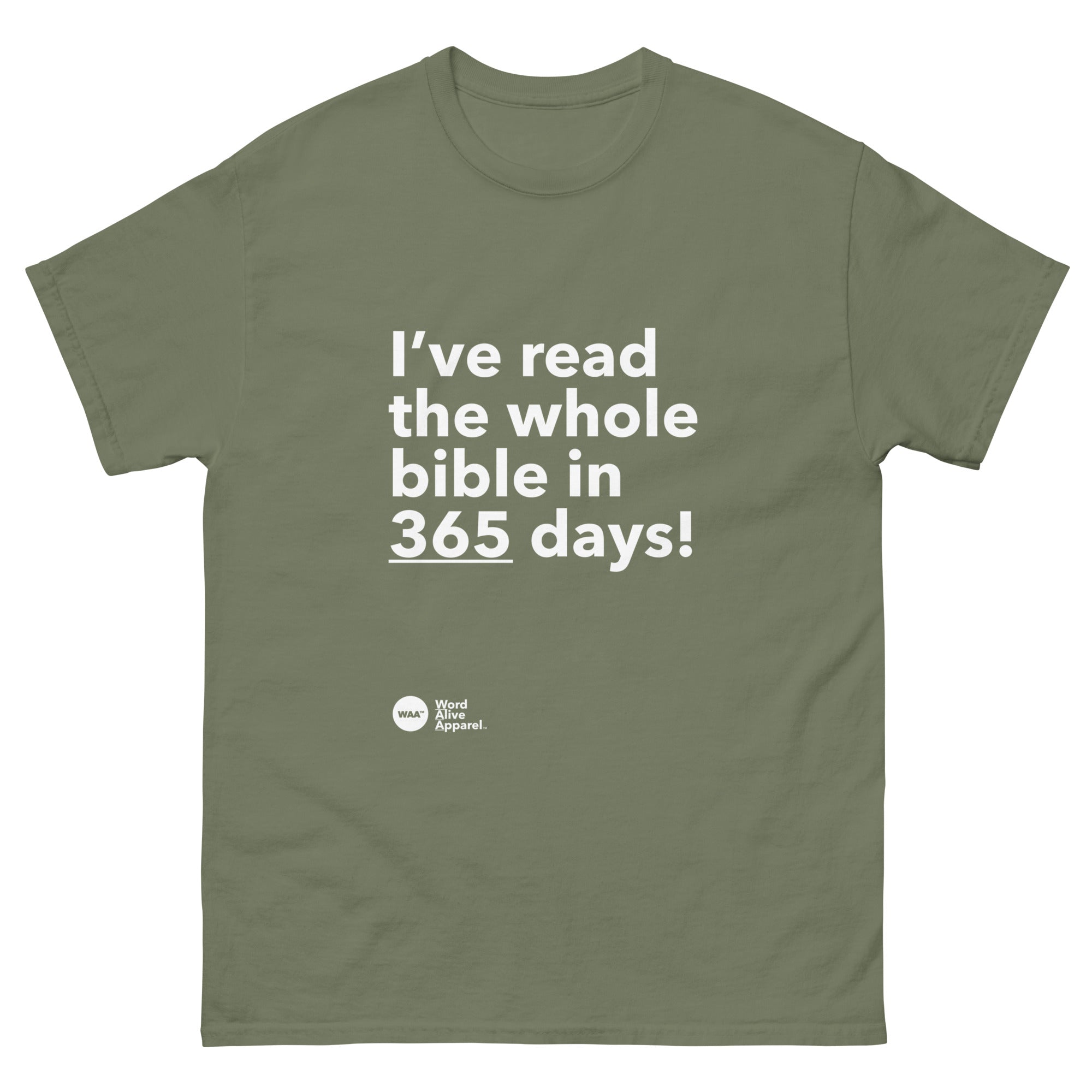 I Read the Bible in 365 Days T-Shirt (Dark)