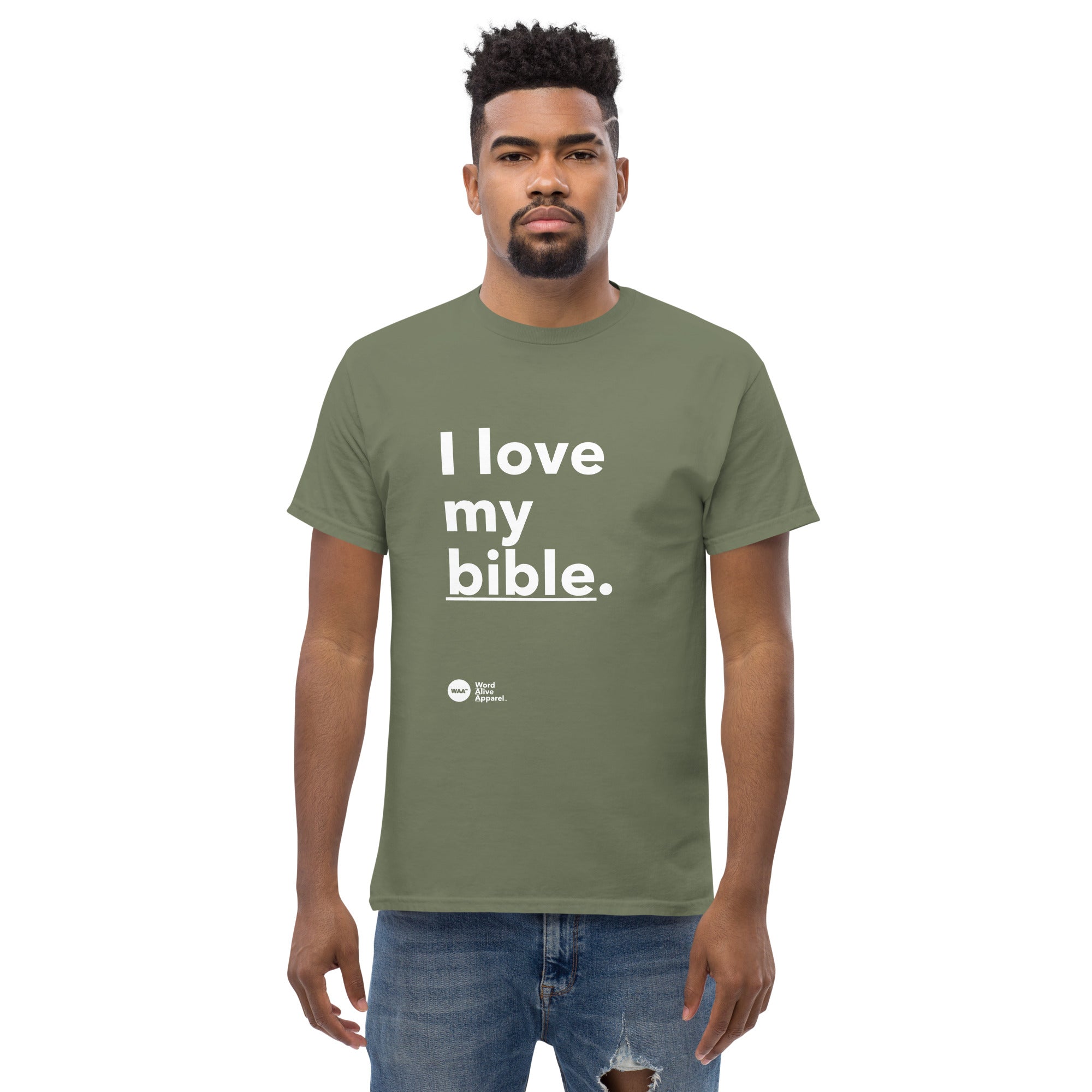 I Love My Bible Christian Tee (Dark)