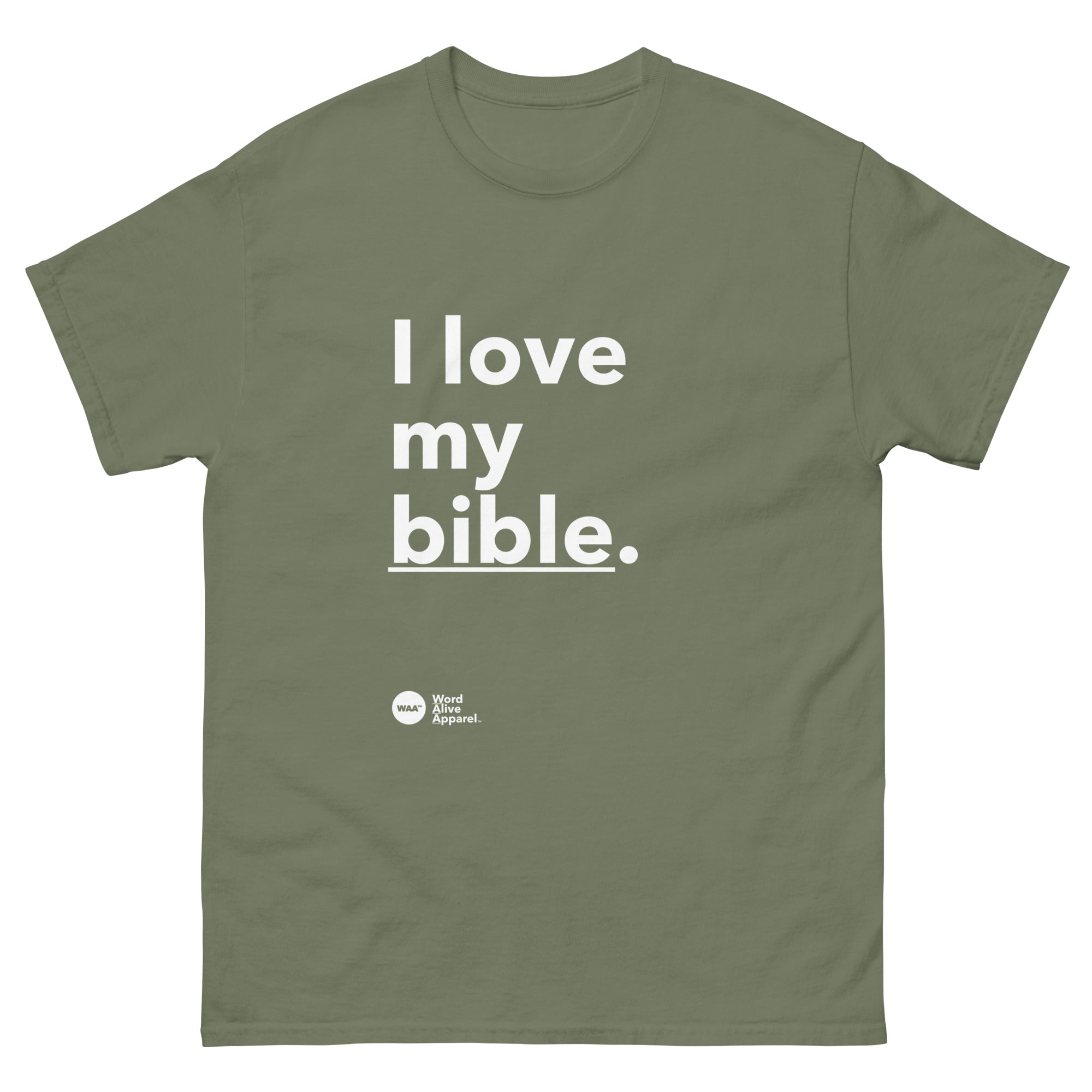 I Love My Bible Christian Tee (Dark)