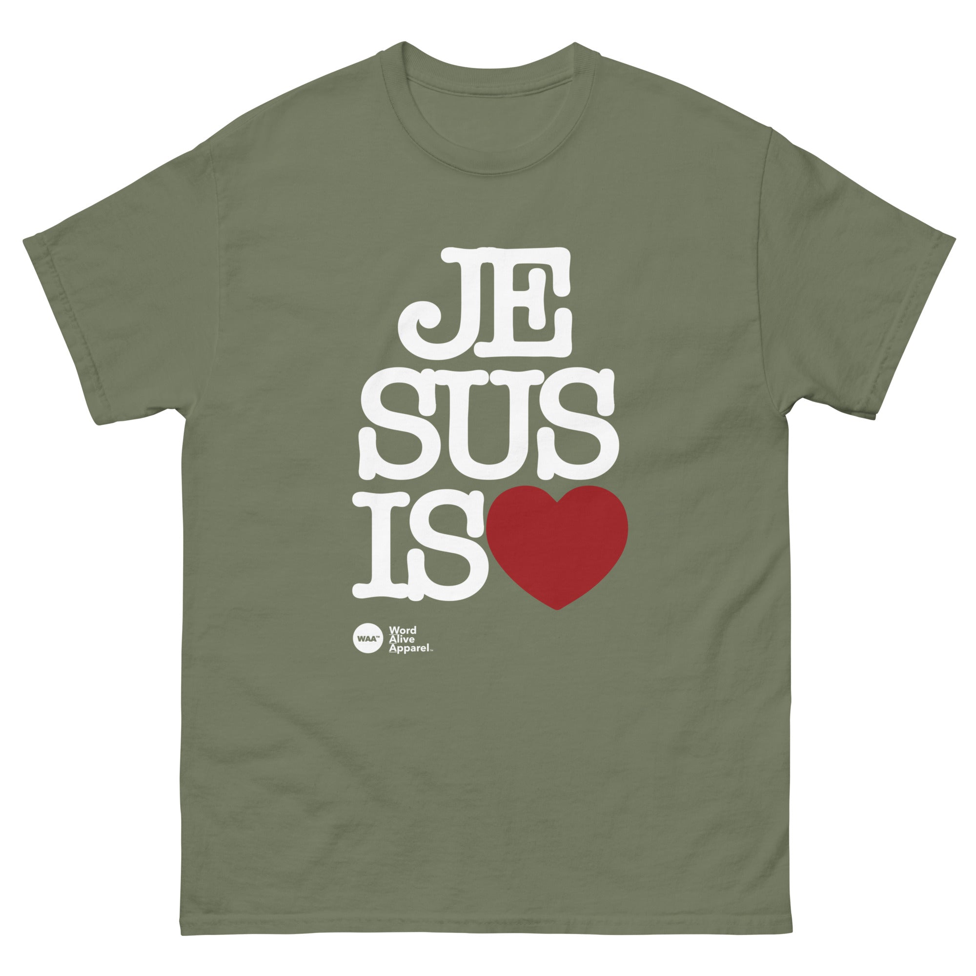 Jesus is Love Christian T-Shirt (Dark)