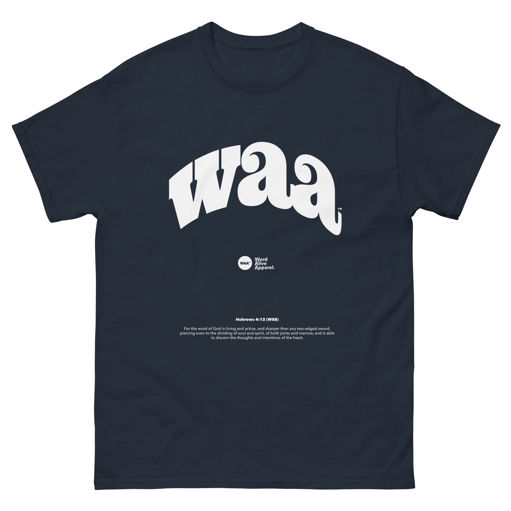 WAA™ Original Brand White Ink Unisex Tee
