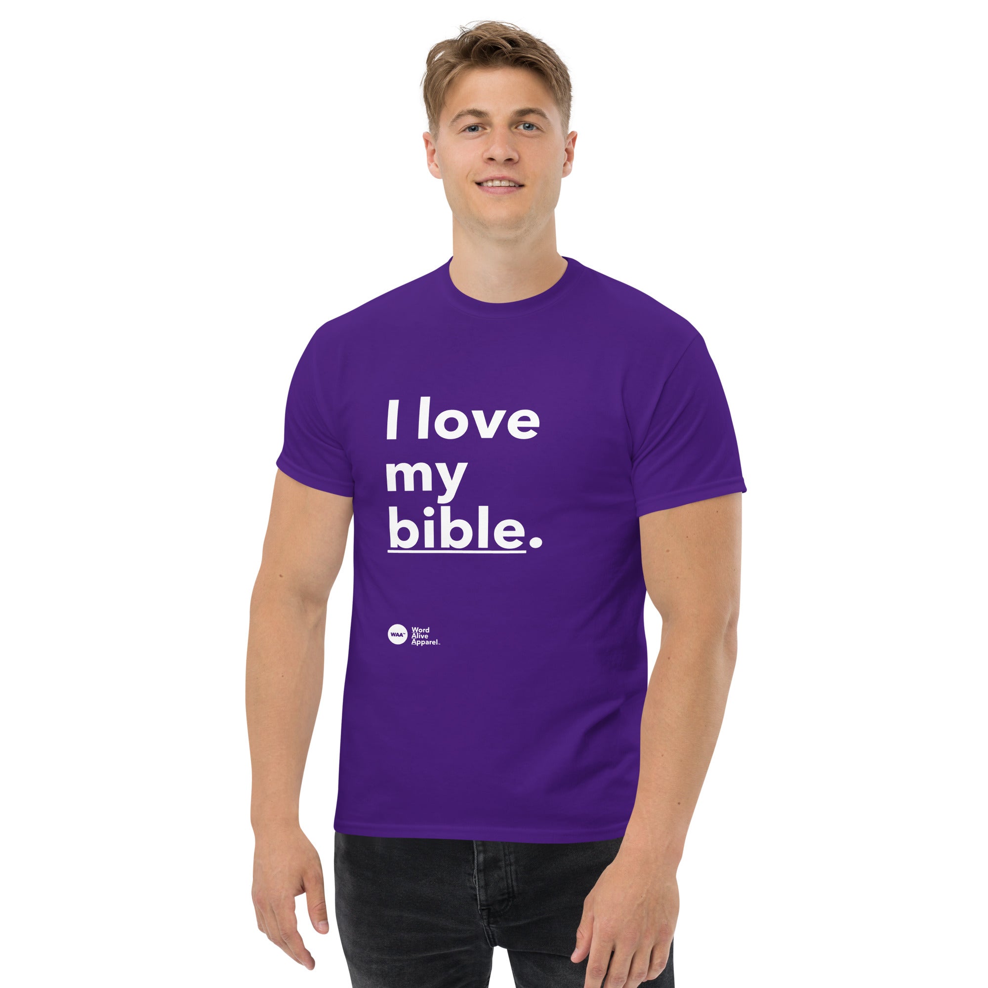 I Love My Bible Christian Tee (Dark)