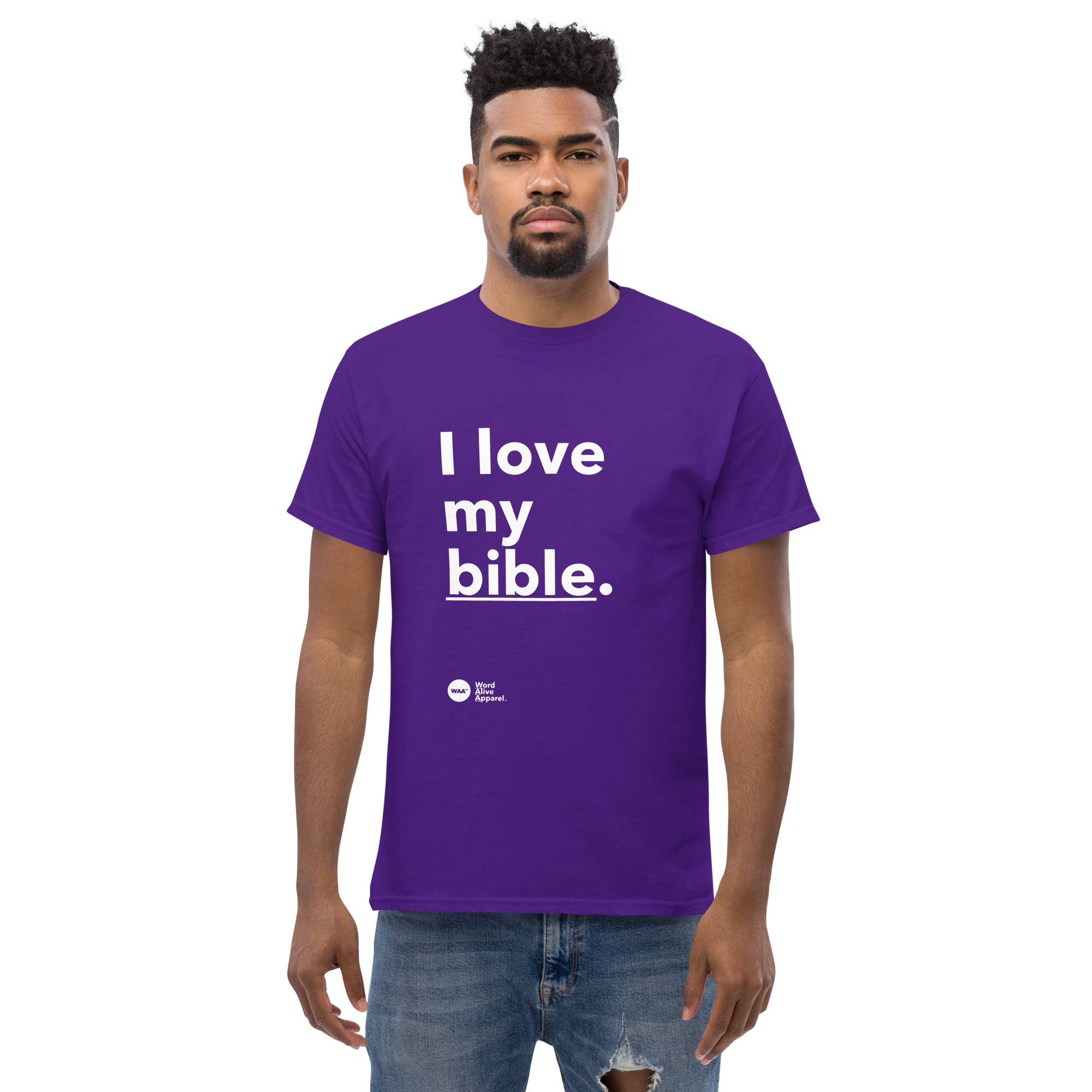 I Love My Bible Christian Tee (Dark)