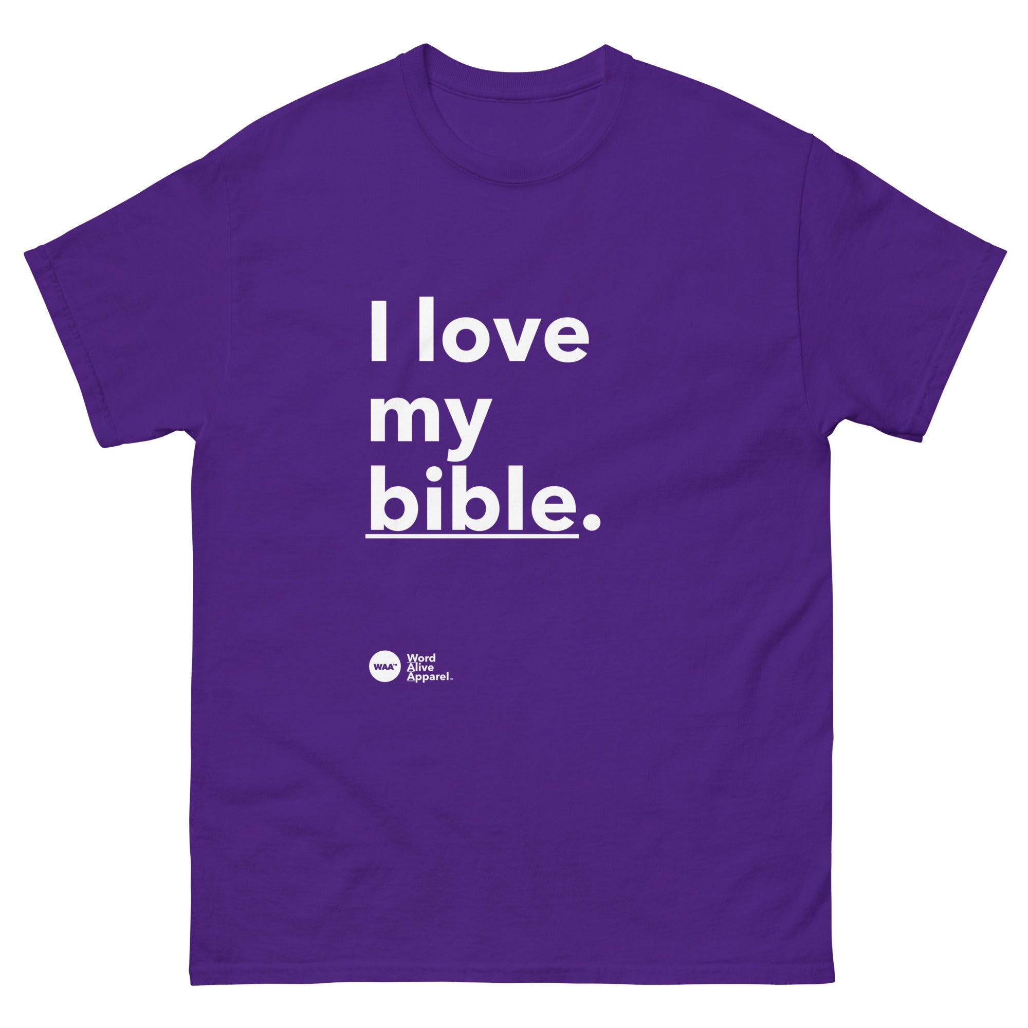 I Love My Bible Christian Tee (Dark)