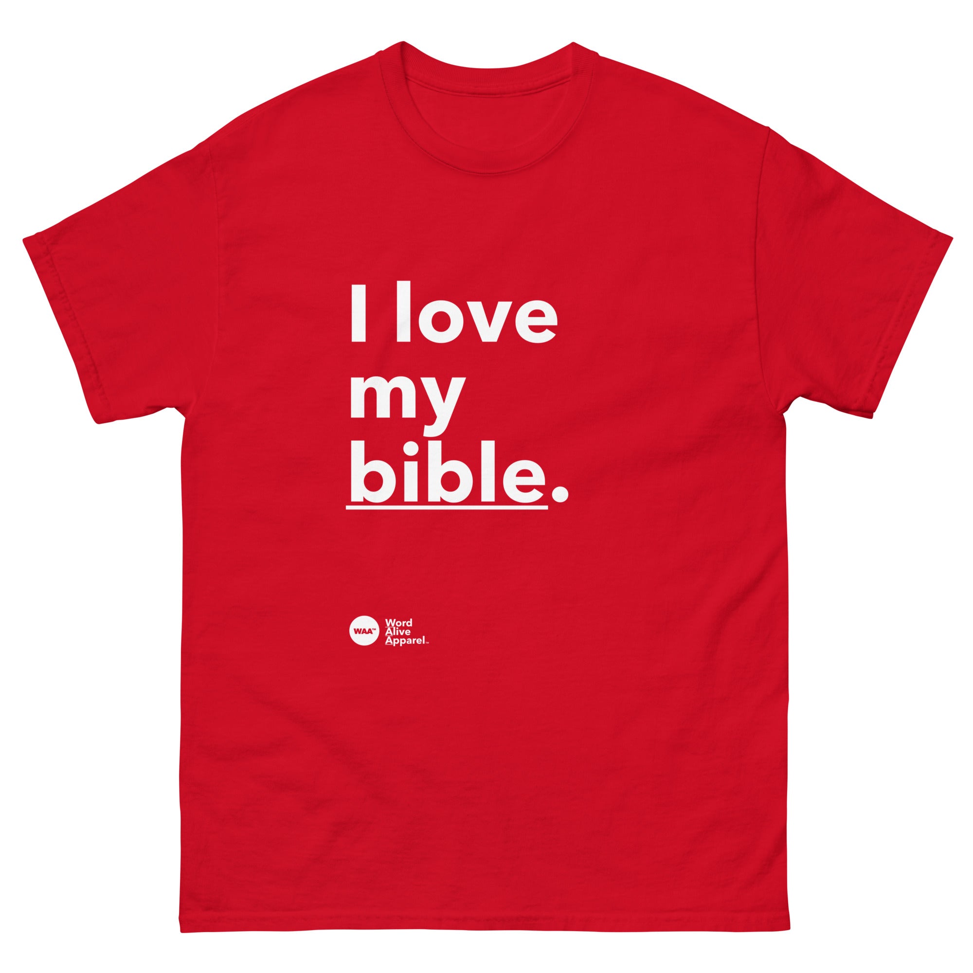 I Love My Bible Christian Tee (Dark)