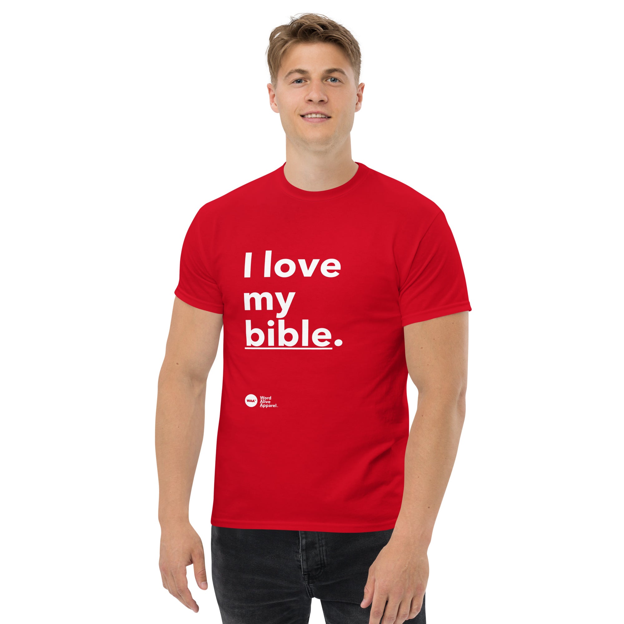 I Love My Bible Christian Tee (Dark)