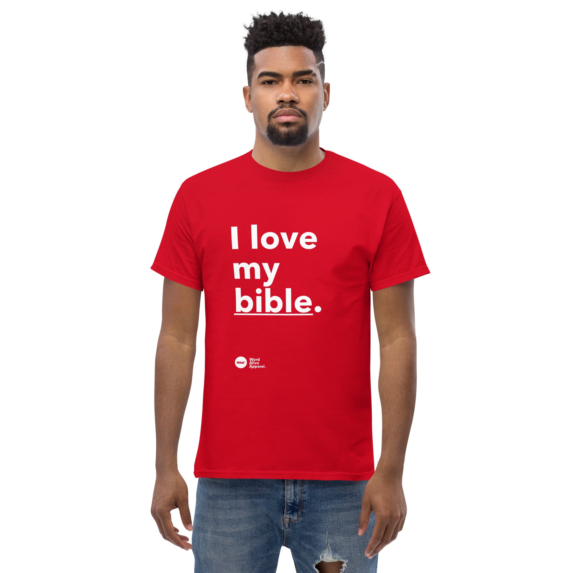 I Love My Bible Christian Tee (Dark)