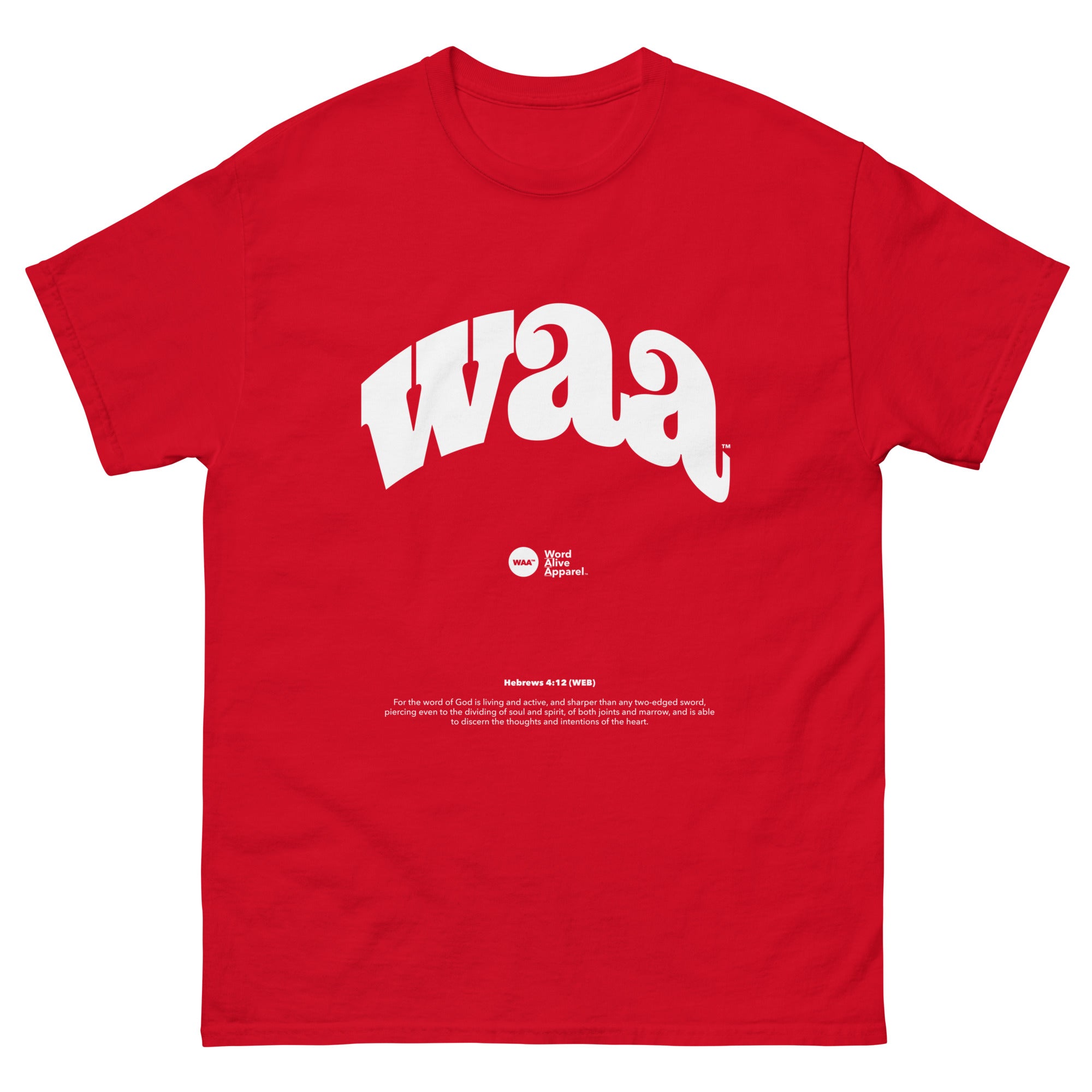 WAA™ Original Brand White Ink Unisex Tee