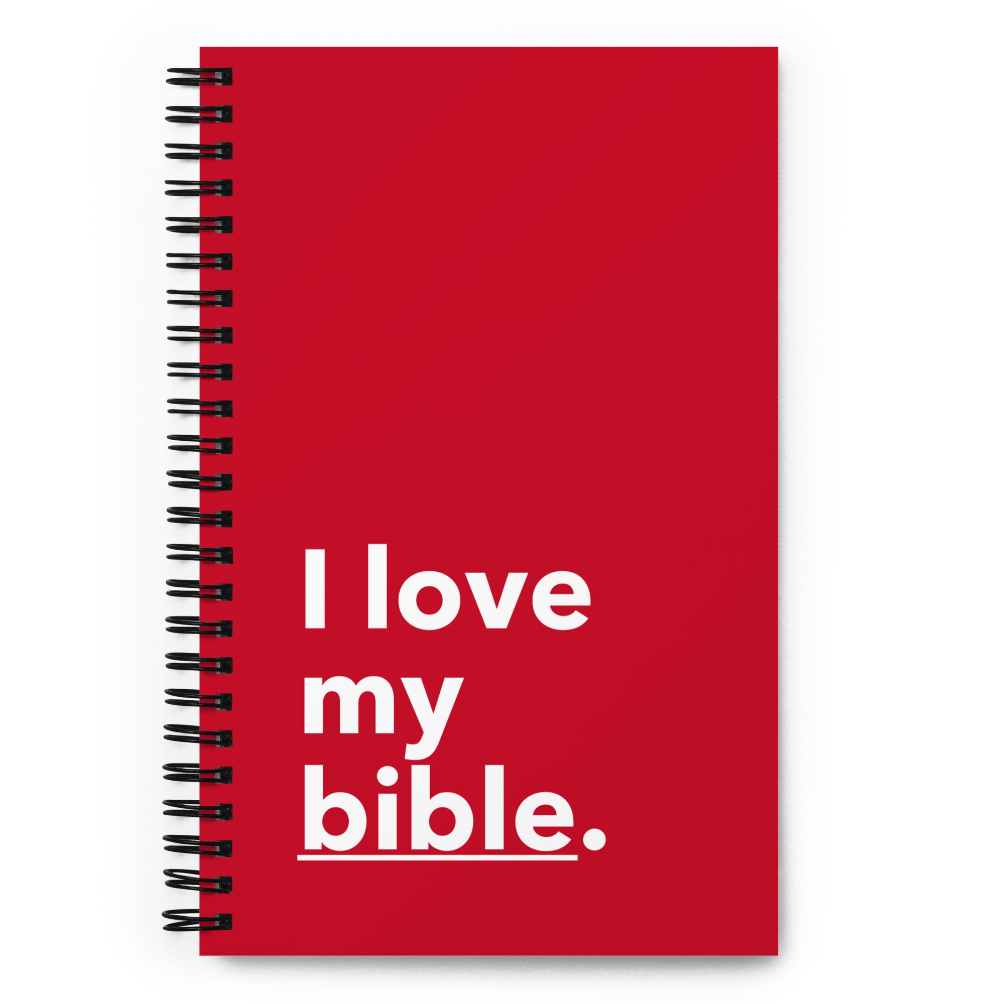 I Love My Bible Red Devo Study Spiral Notebook