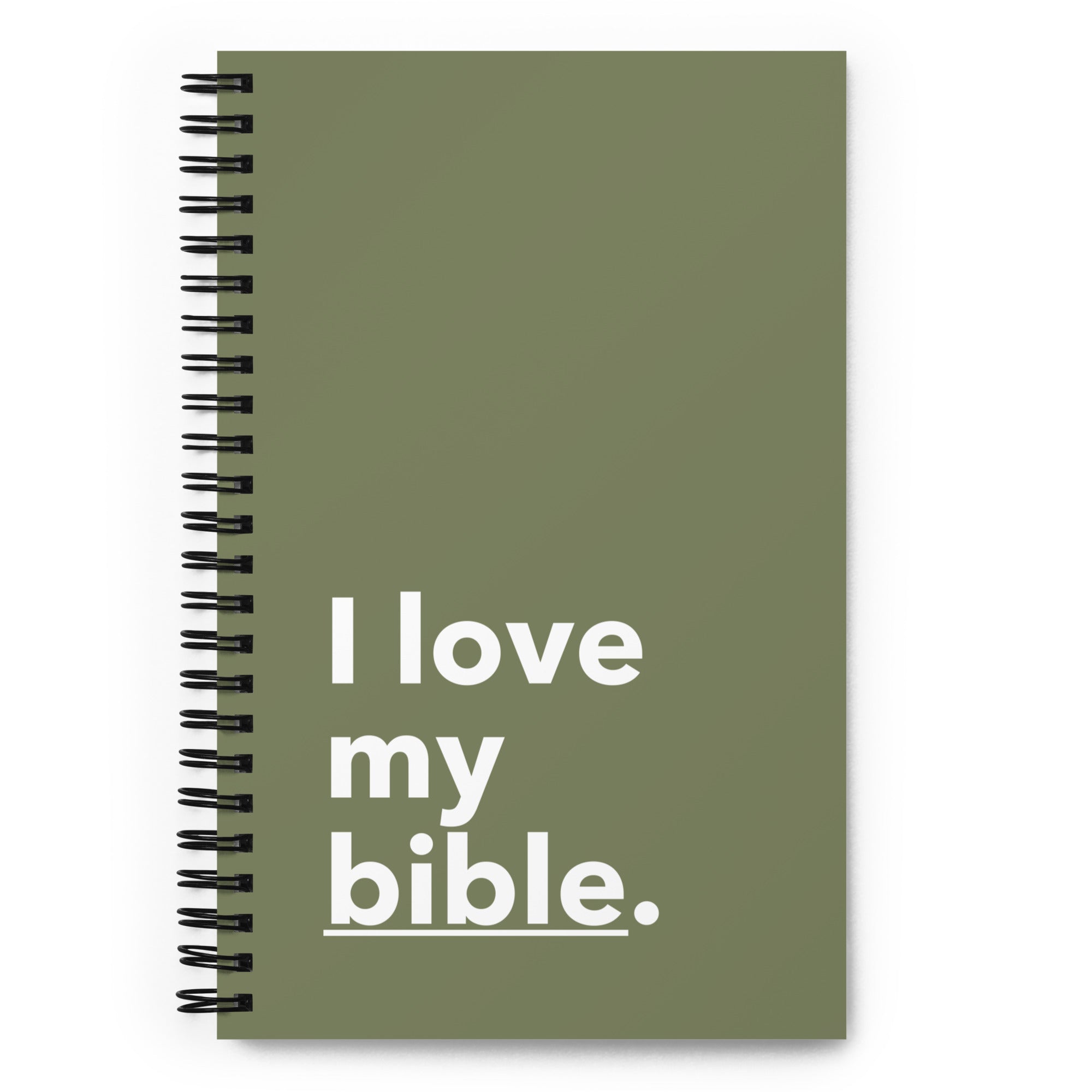 I Love My Bible Army Devo Study Spiral Notebook