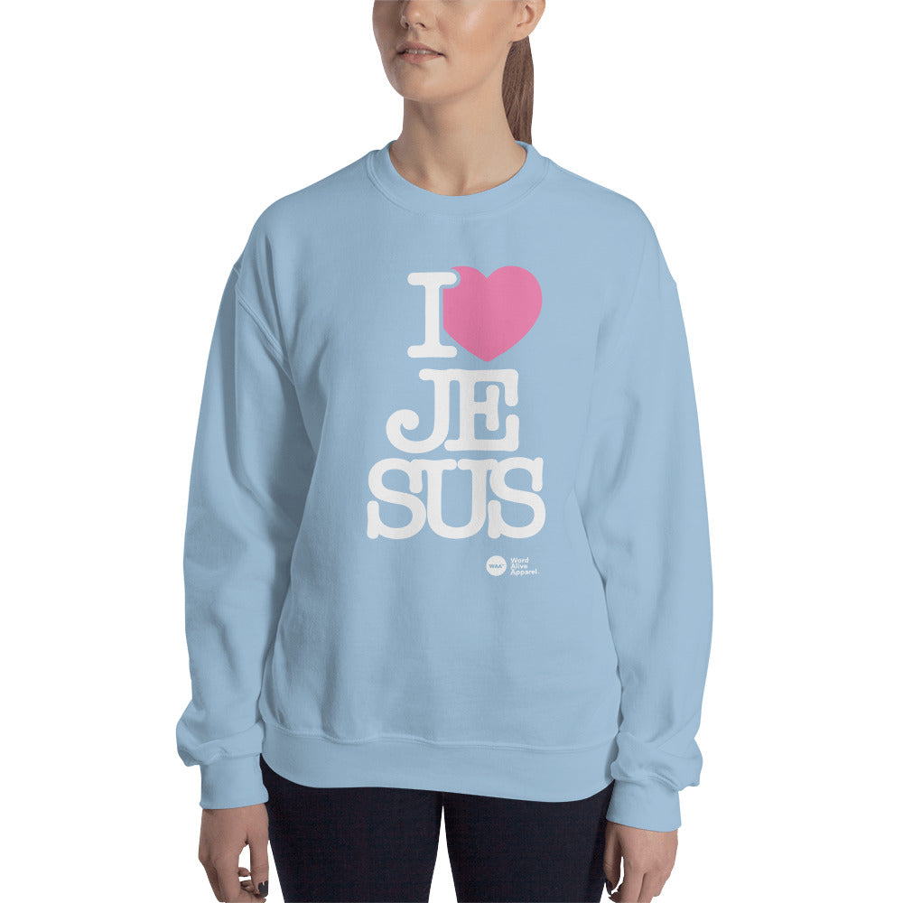 I Love Jesus Unisex Christian Sweatshirt