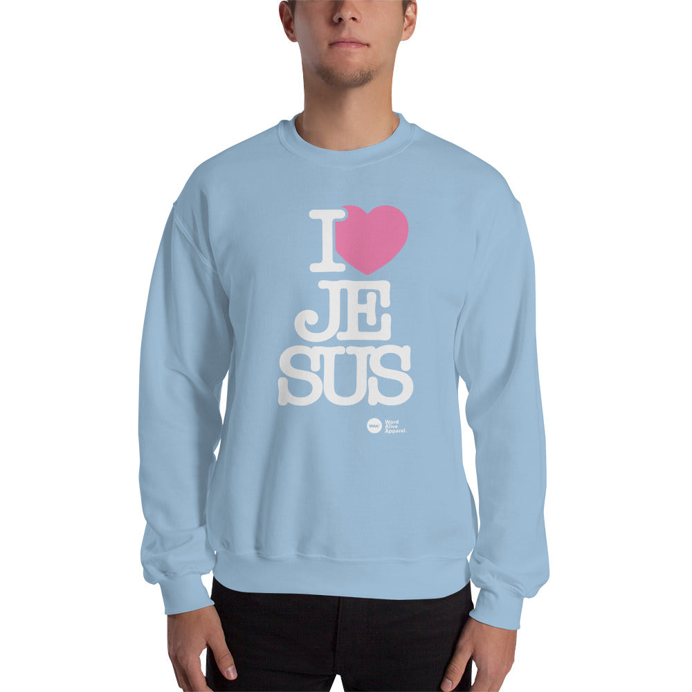 I Love Jesus Unisex Christian Sweatshirt