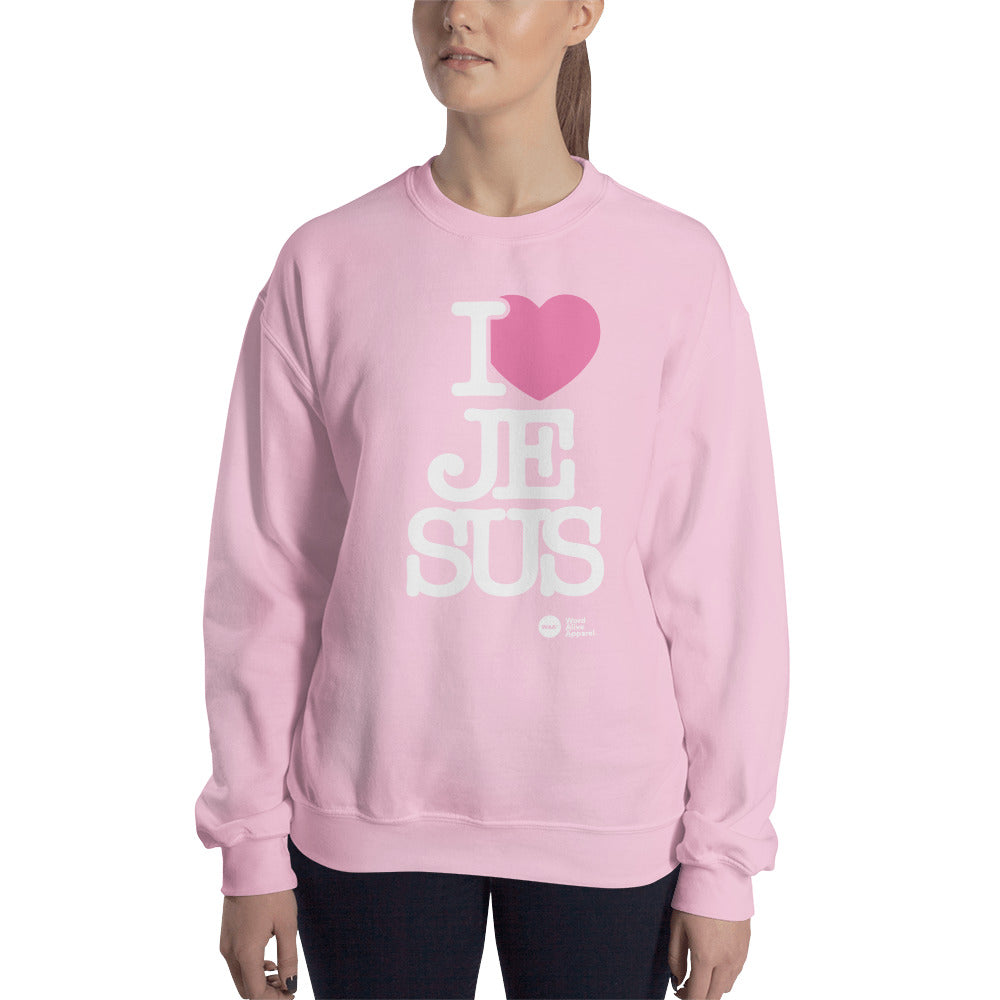 I Love Jesus Unisex Christian Sweatshirt