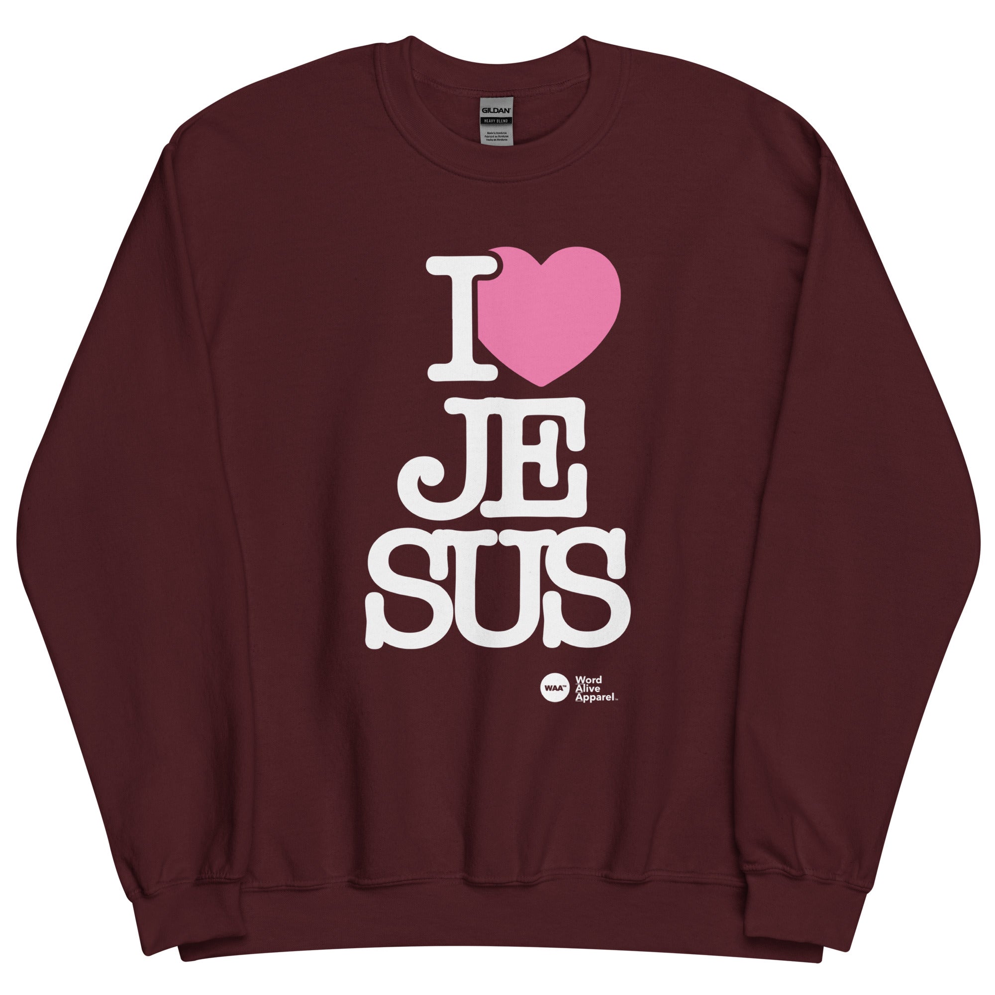I Love Jesus Unisex Christian Sweatshirt