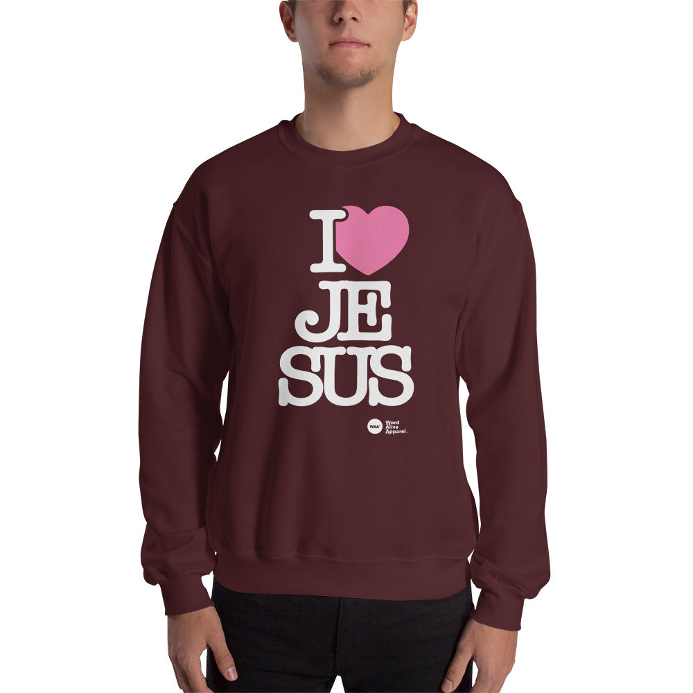 I Love Jesus Unisex Christian Sweatshirt