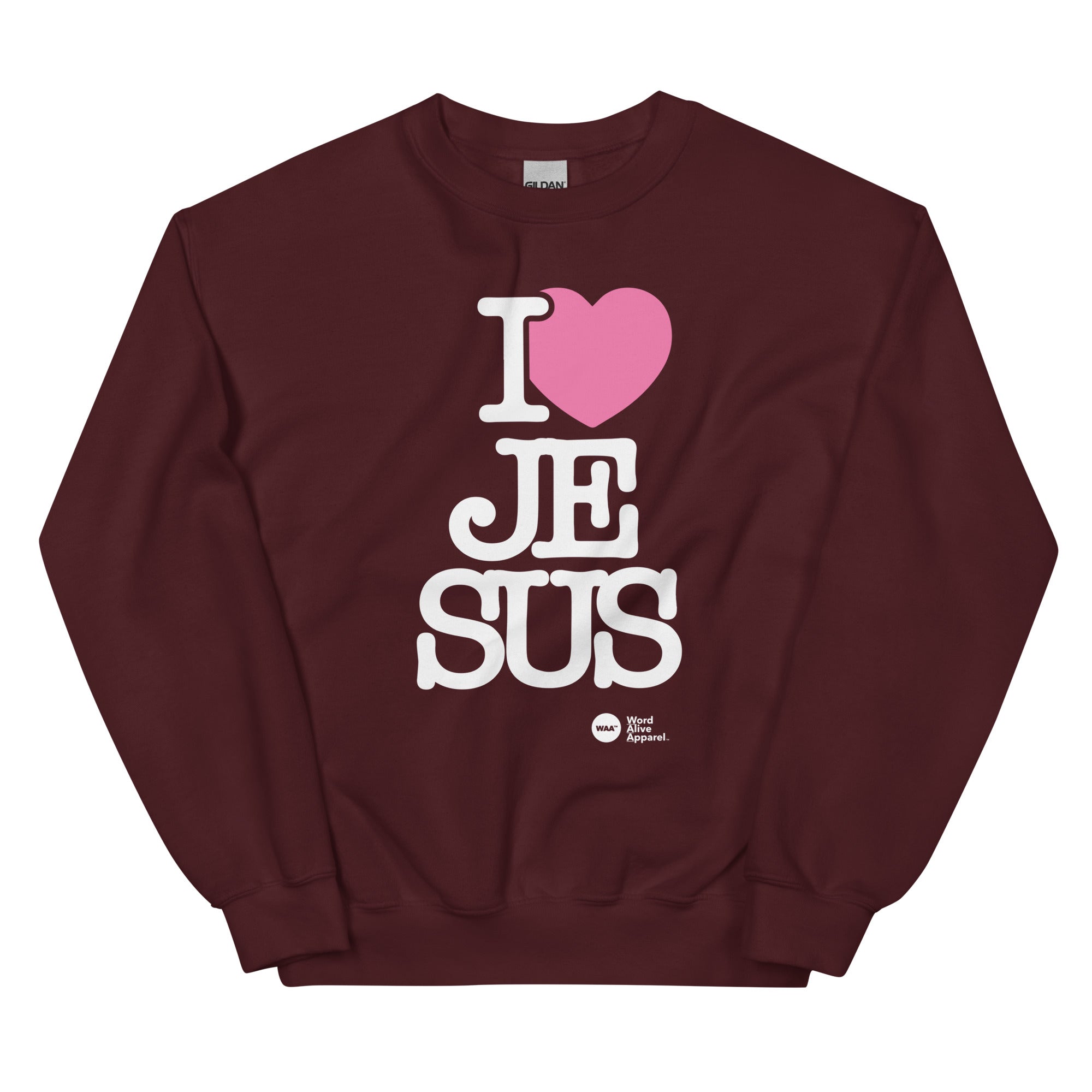 I Love Jesus Unisex Christian Sweatshirt