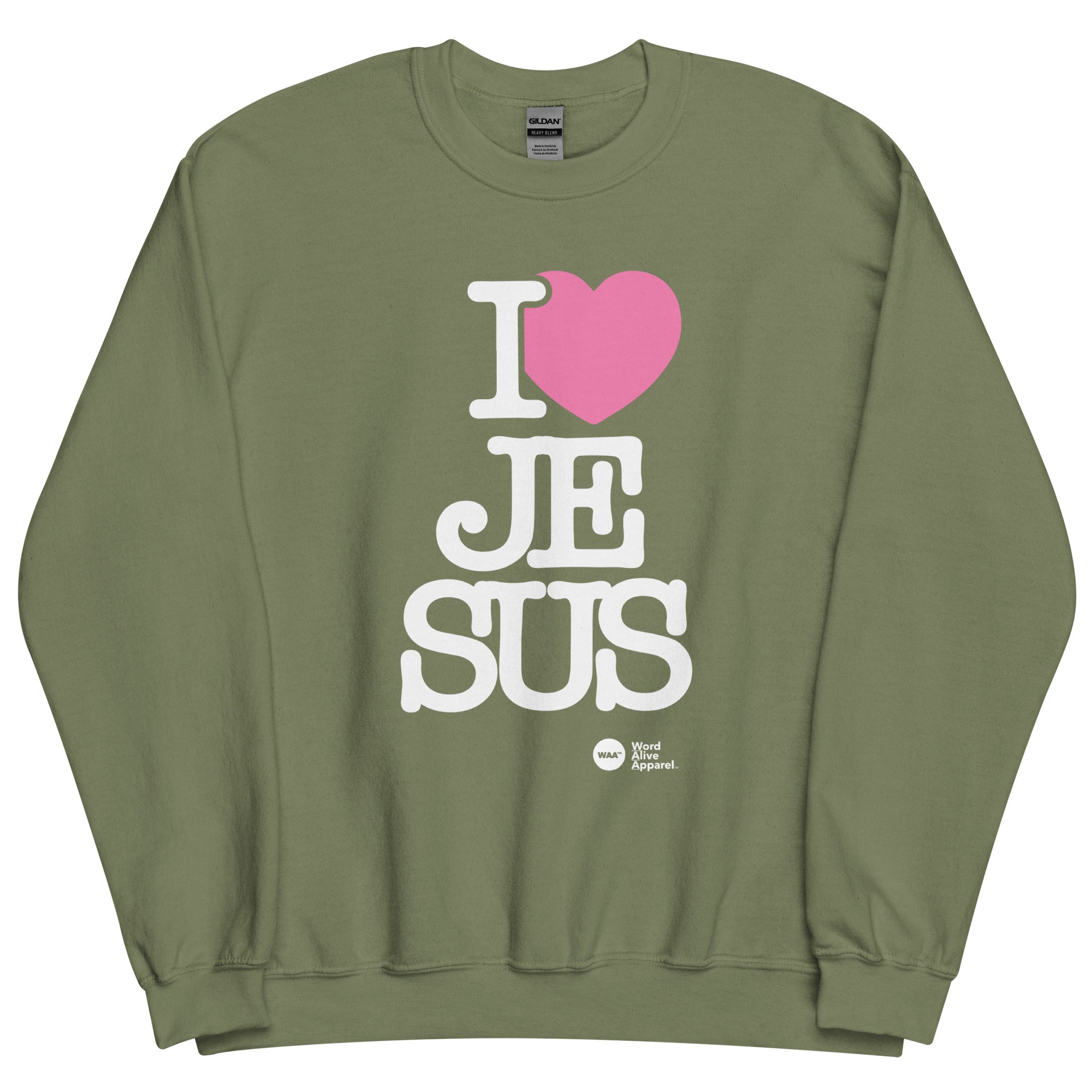I Love Jesus Unisex Christian Sweatshirt