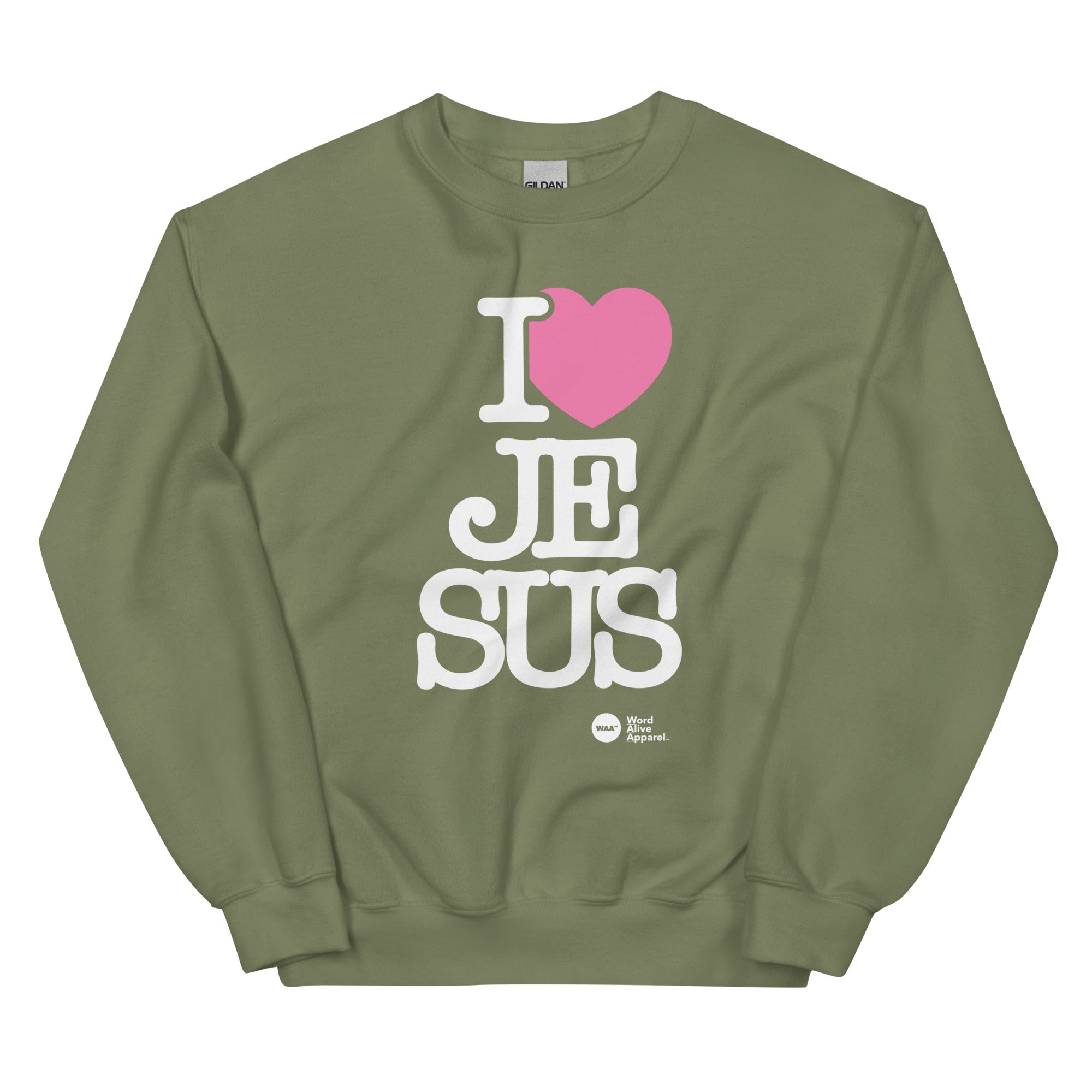 I Love Jesus Unisex Christian Sweatshirt