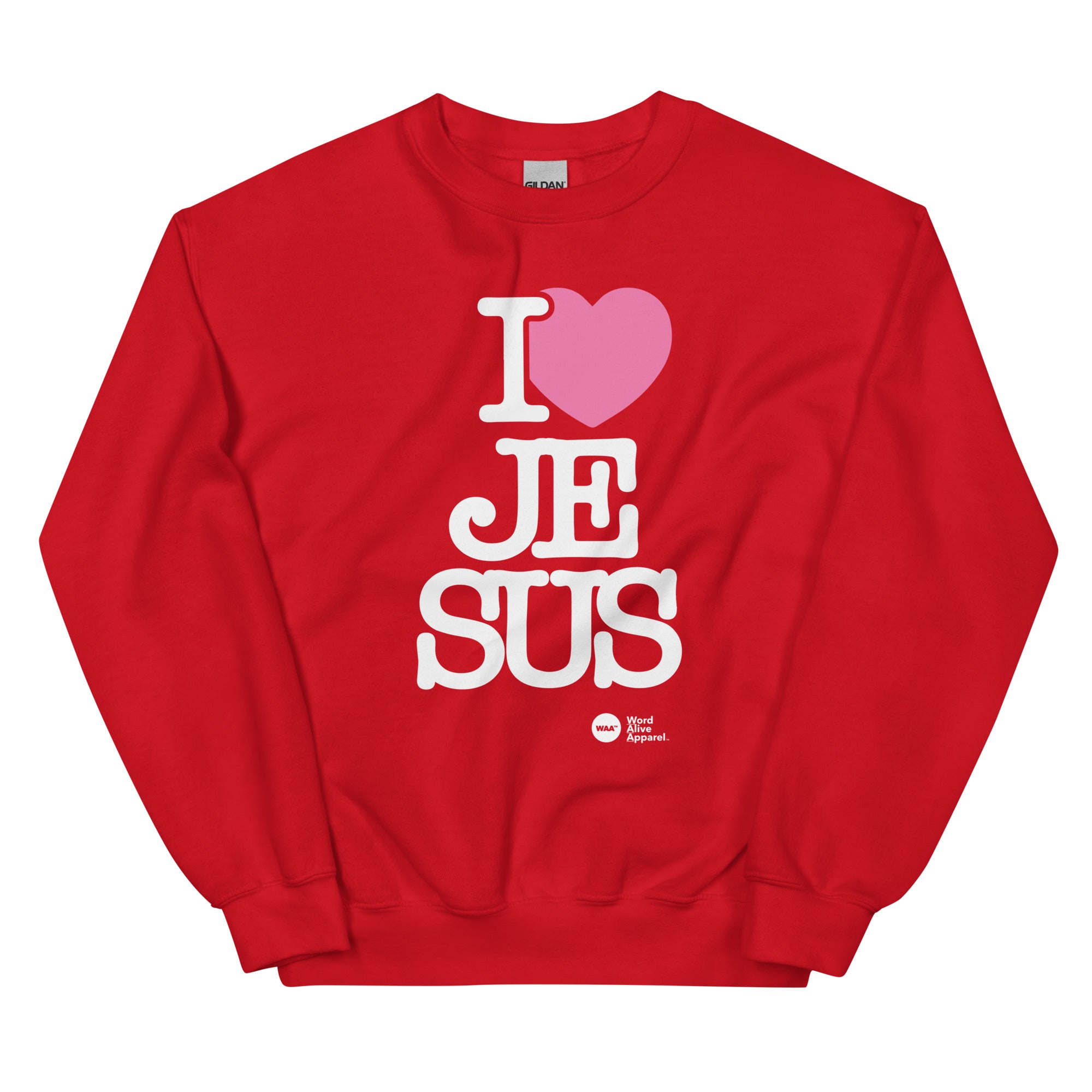 I Love Jesus Unisex Christian Sweatshirt